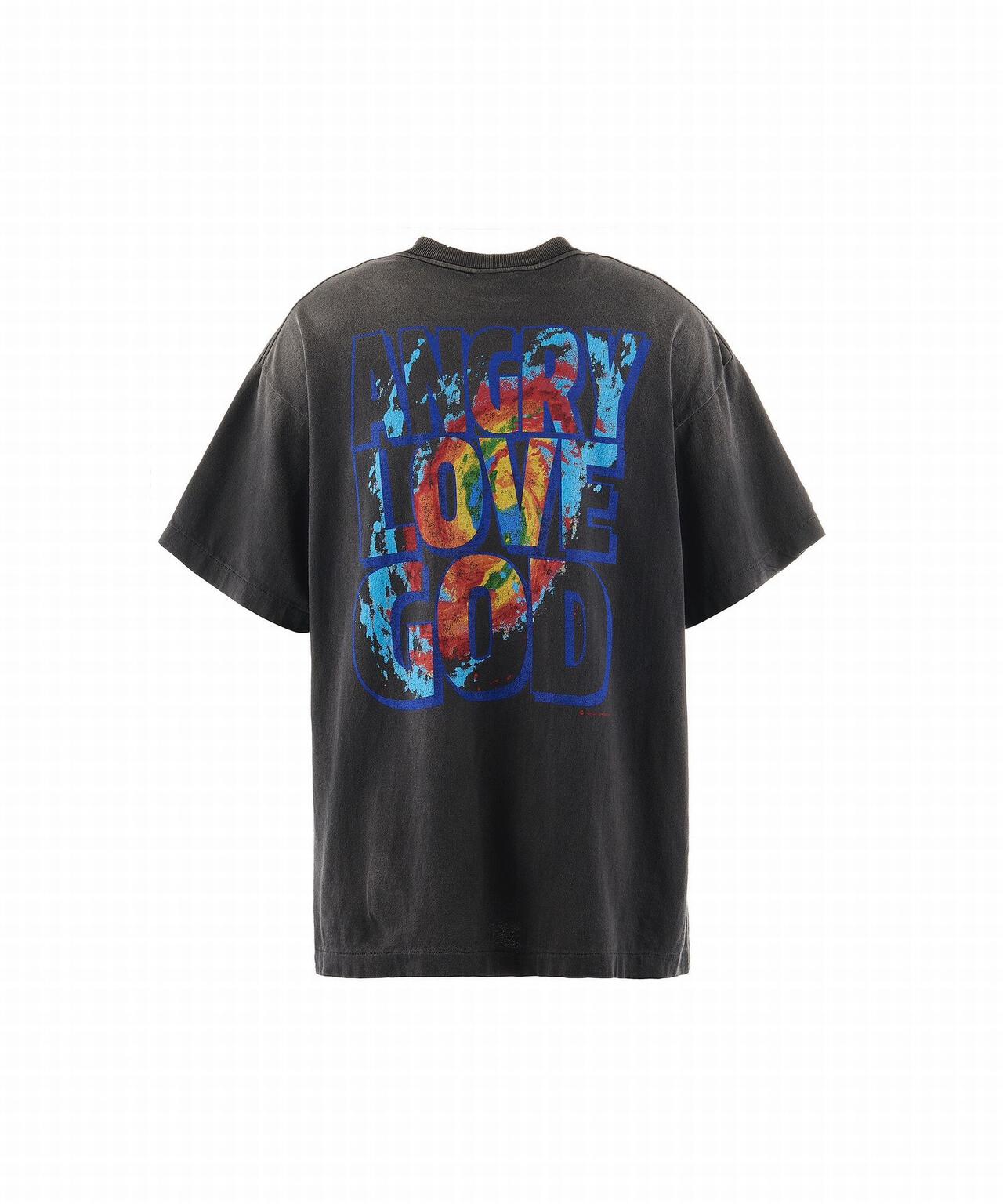 SAINT MICHAEL/セントマイケル/CP_SS TEE/ANGRY LV GD/BLACK