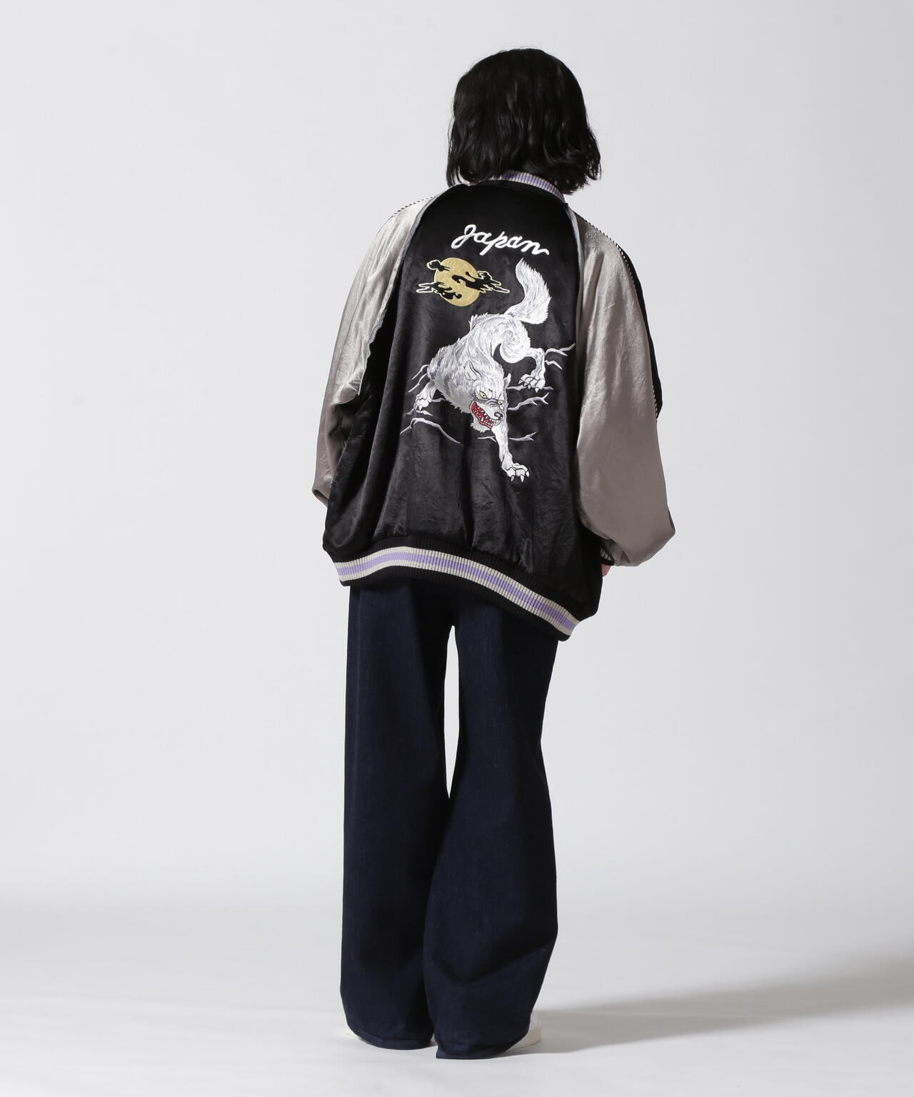 el conductorH/コンダクター/別注WOLF Embroidered Sourvenir JKT