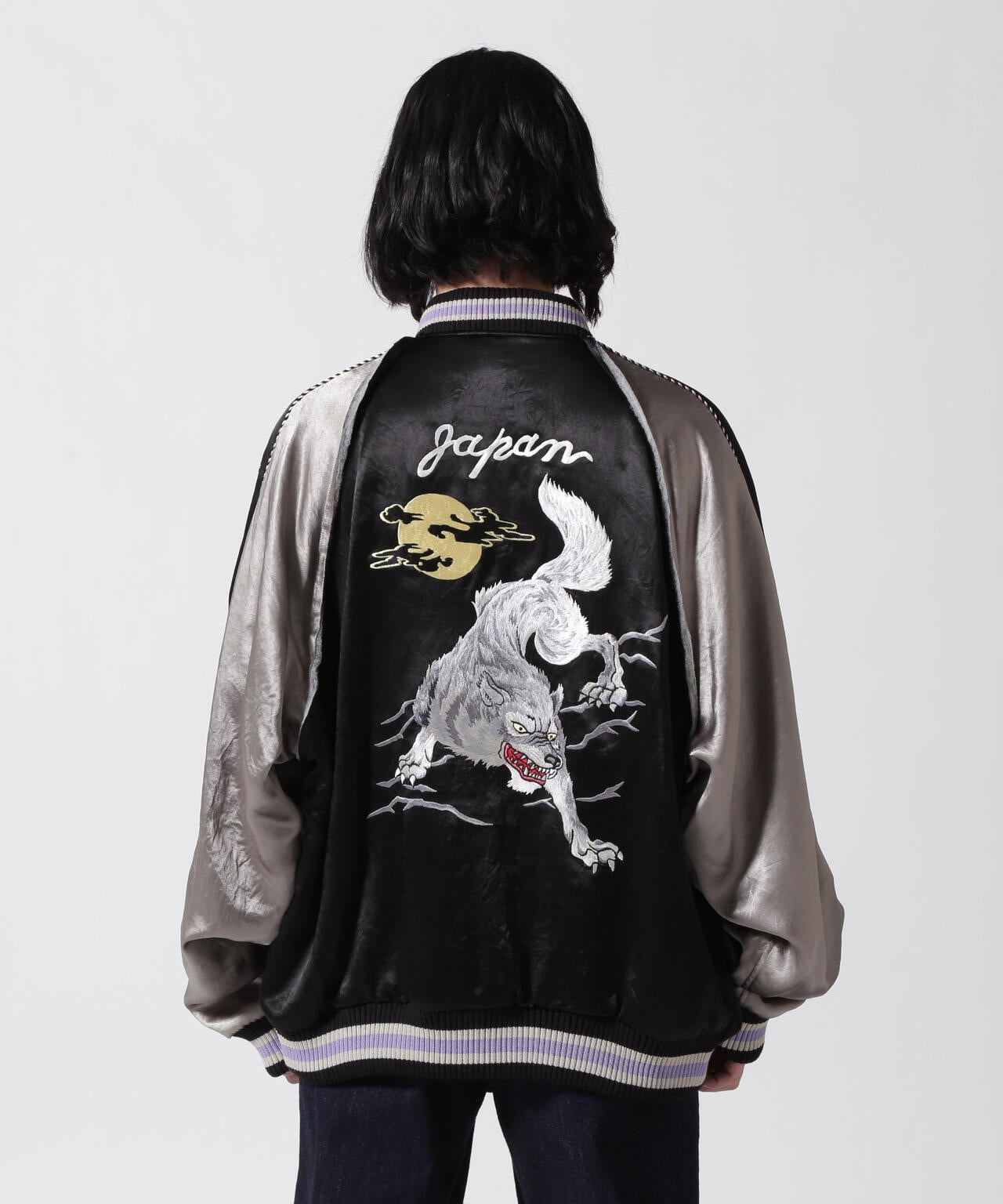 el conductorH/コンダクター/別注WOLF Embroidered Sourvenir JKT