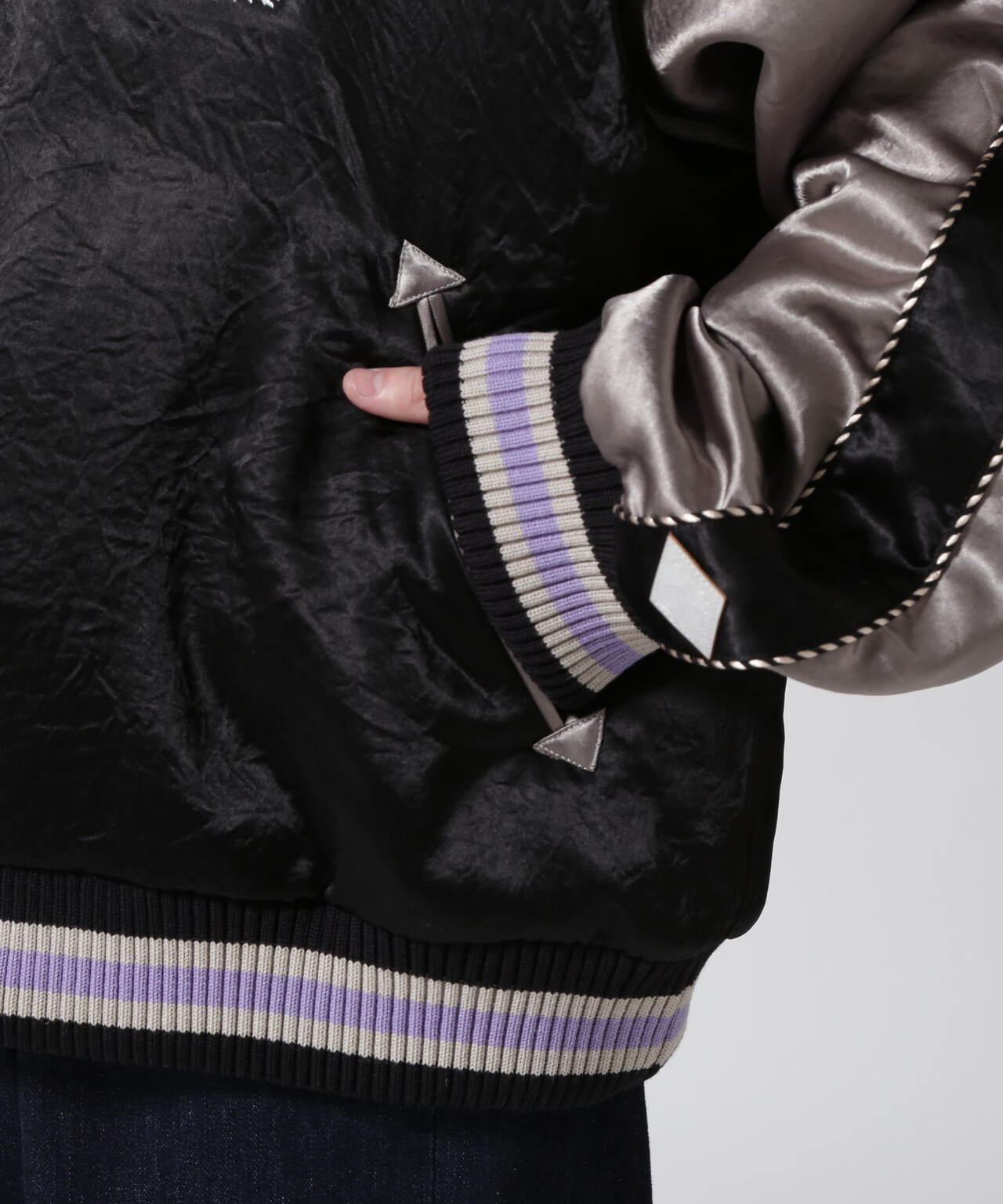 el conductorH/コンダクター/別注WOLF Embroidered Sourvenir JKT
