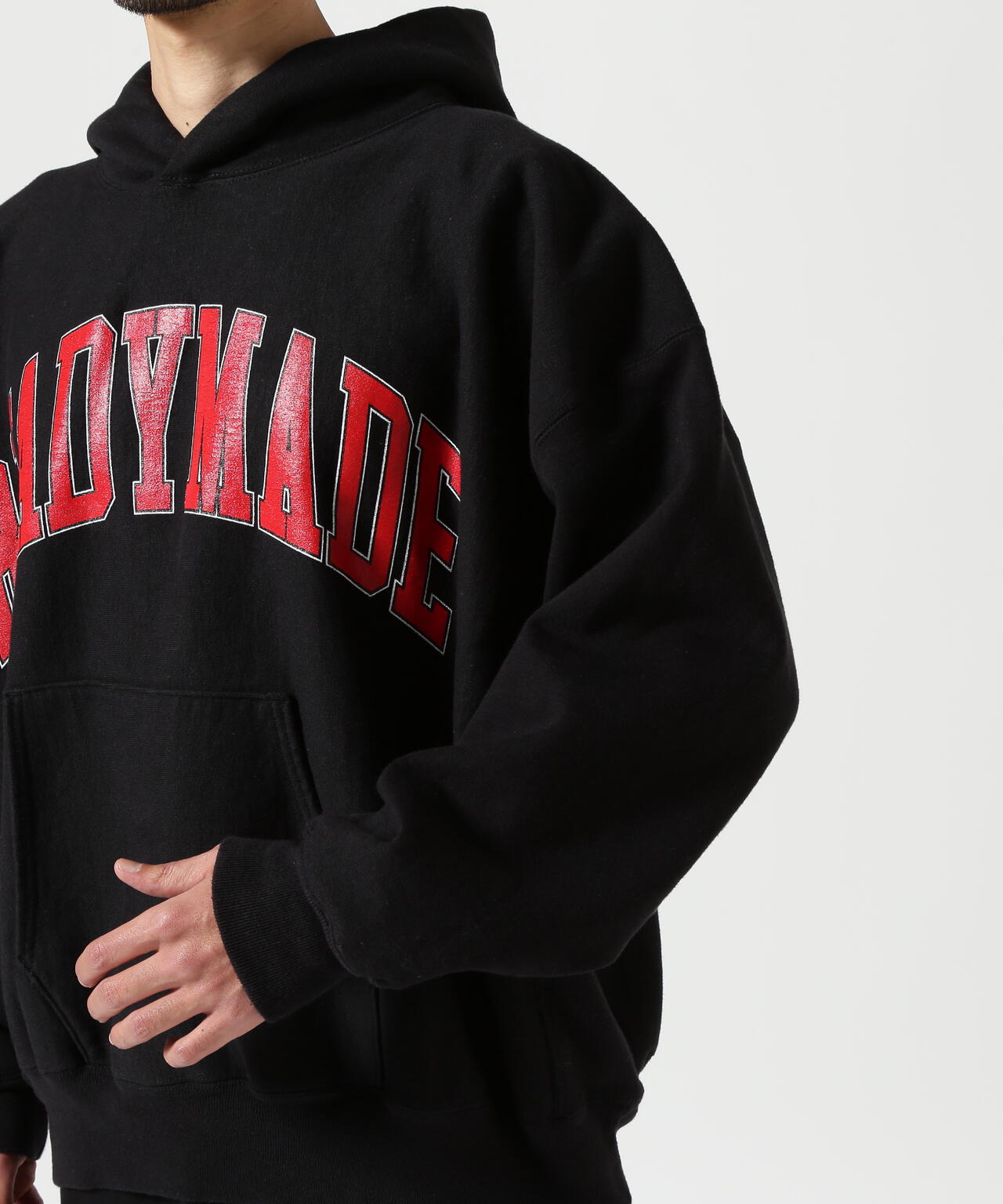 READYMADE/レディーメイド/HOODIE ARCH LOGO/BLACK
