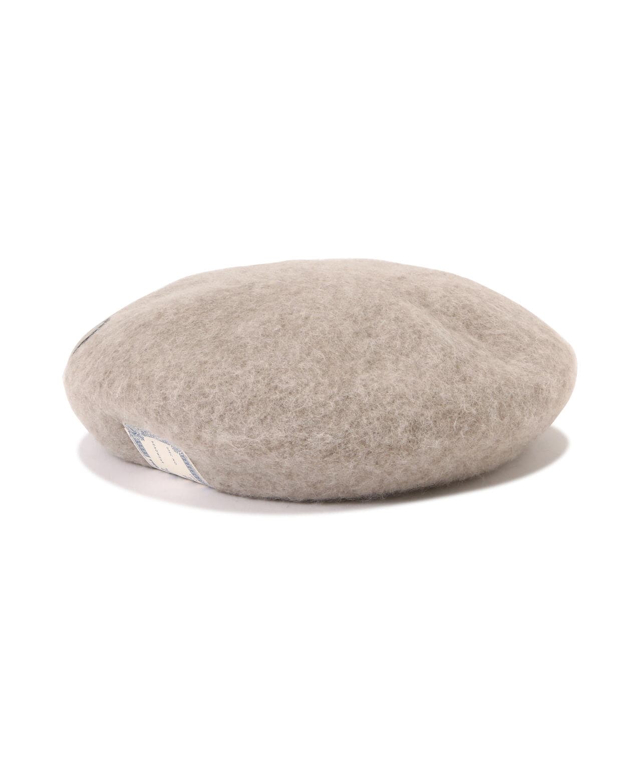 THE H.W.DOG&CO./LEATHER WAPPEN FLUFFY BERET