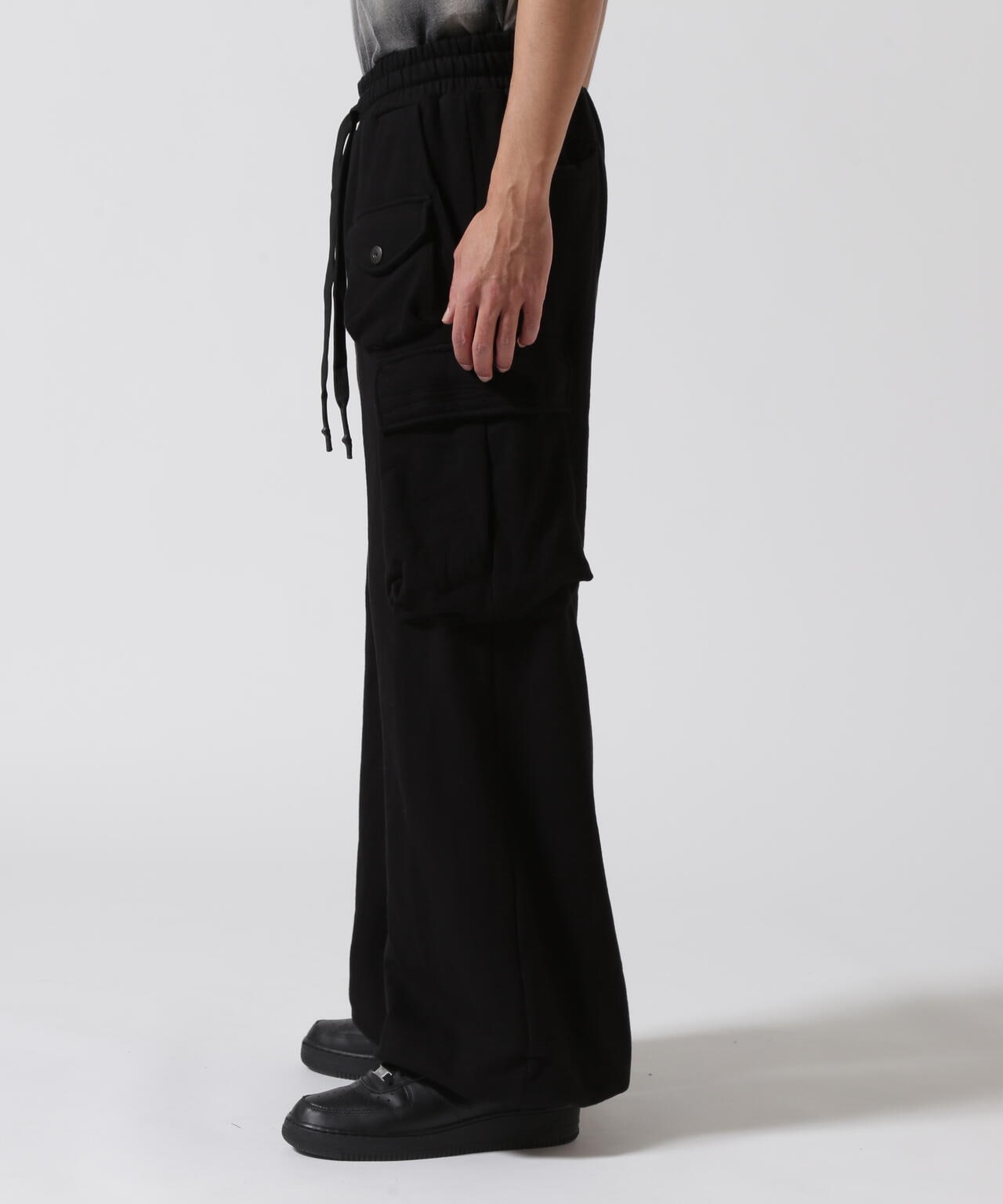 KMRii/ケムリ/Sweat Wide Cargo Pants
