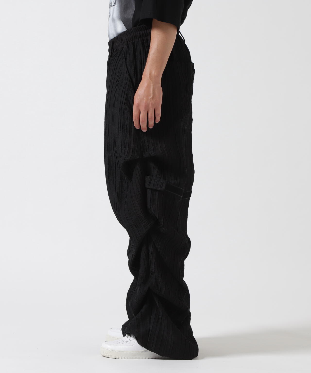A.F ARTEFACT/エーエフ・アーティファクト/SHEER YORYU TUCK BAGGY PANTS