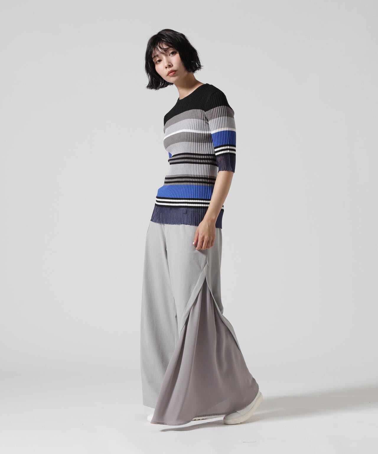 AULA AILA/アウラアイラ/別注 ASYMMETRY COLOR PANTS