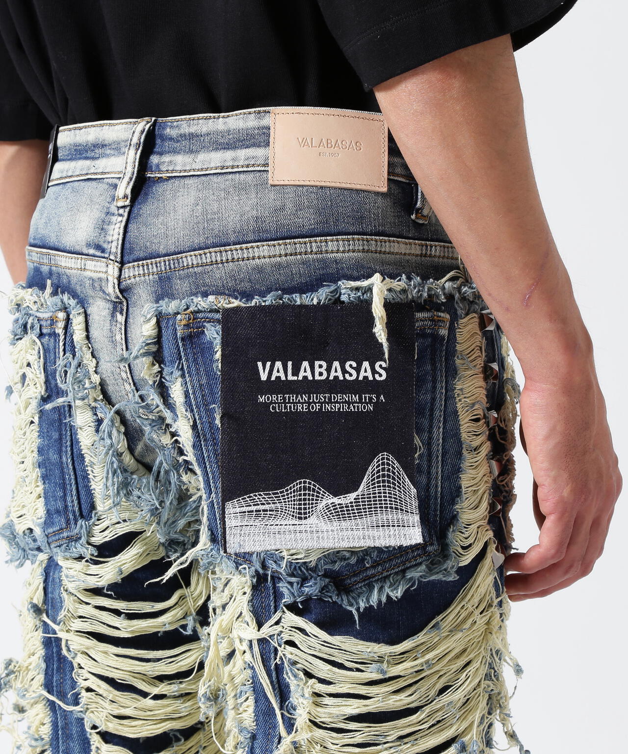 Valabasas/バラバサス/CONTRAST BLUE WASH DENIM