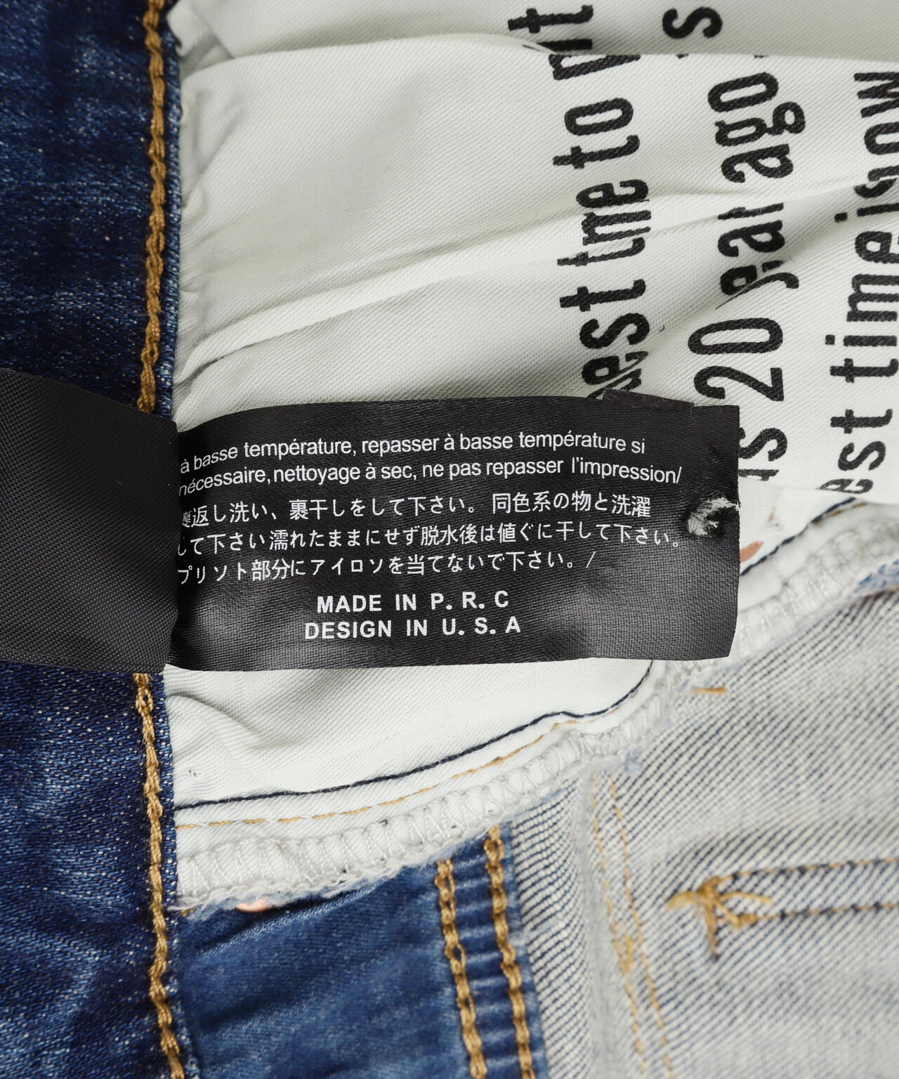 Valabasas/バラバサス/CONTRAST BLUE WASH DENIM