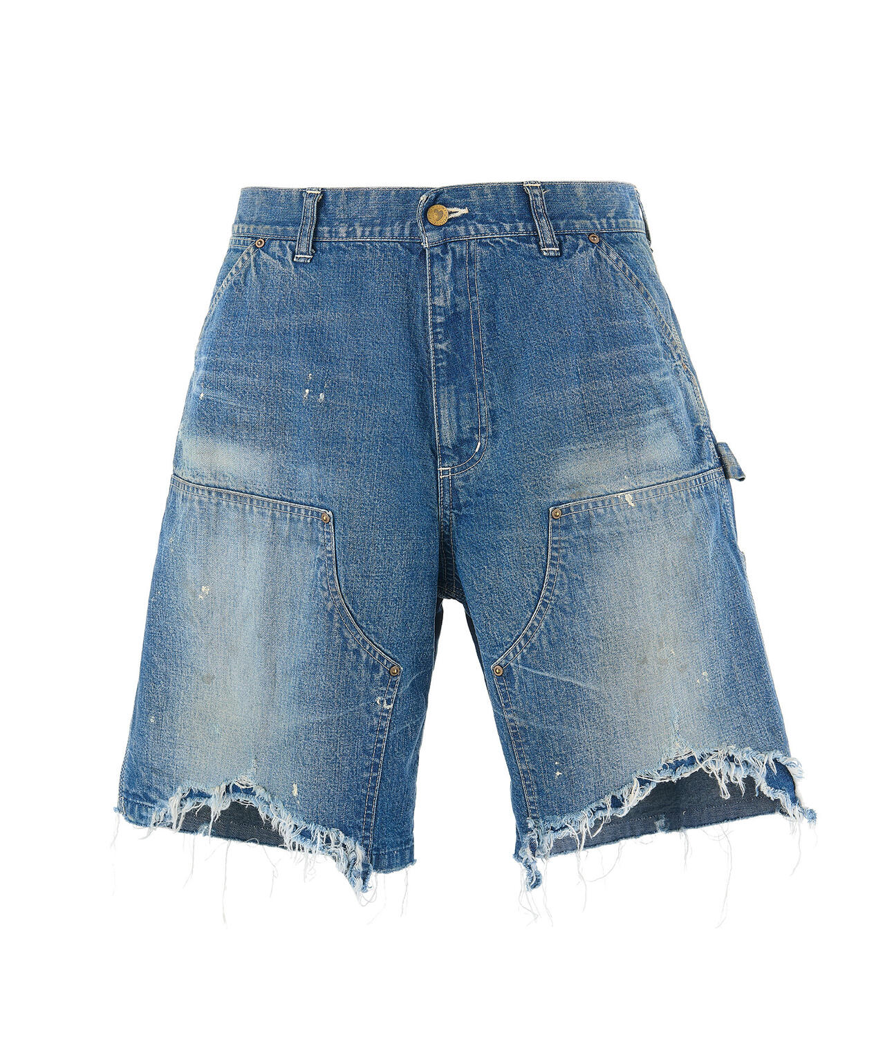 SAINT MICHAEL/セントマイケル/DOUBLE KNEE SHORTS/BLUE