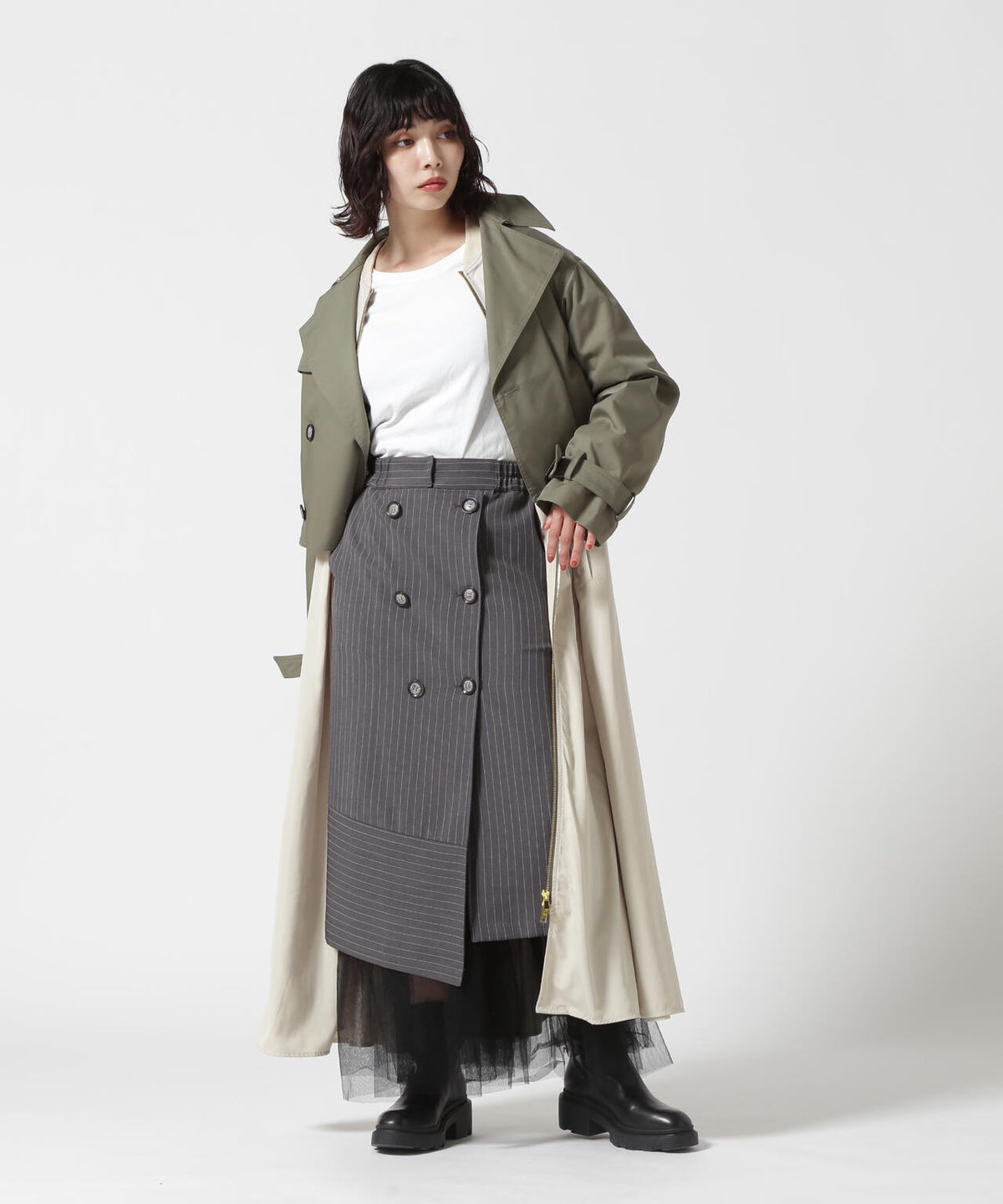 Risley/リズレー/ＷRAP SKIRT