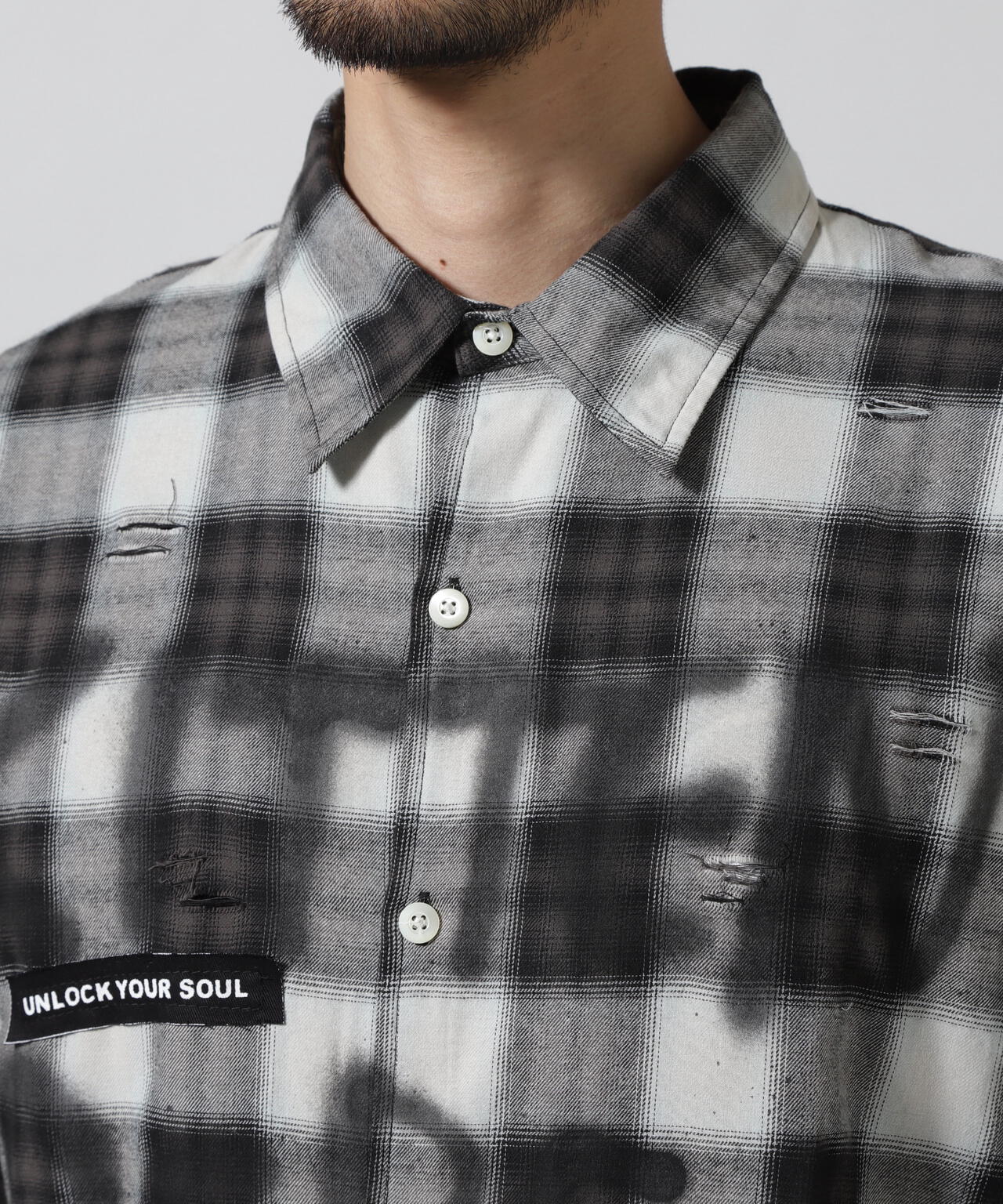 guernika/ゲルニカ/Check Shirt / Black