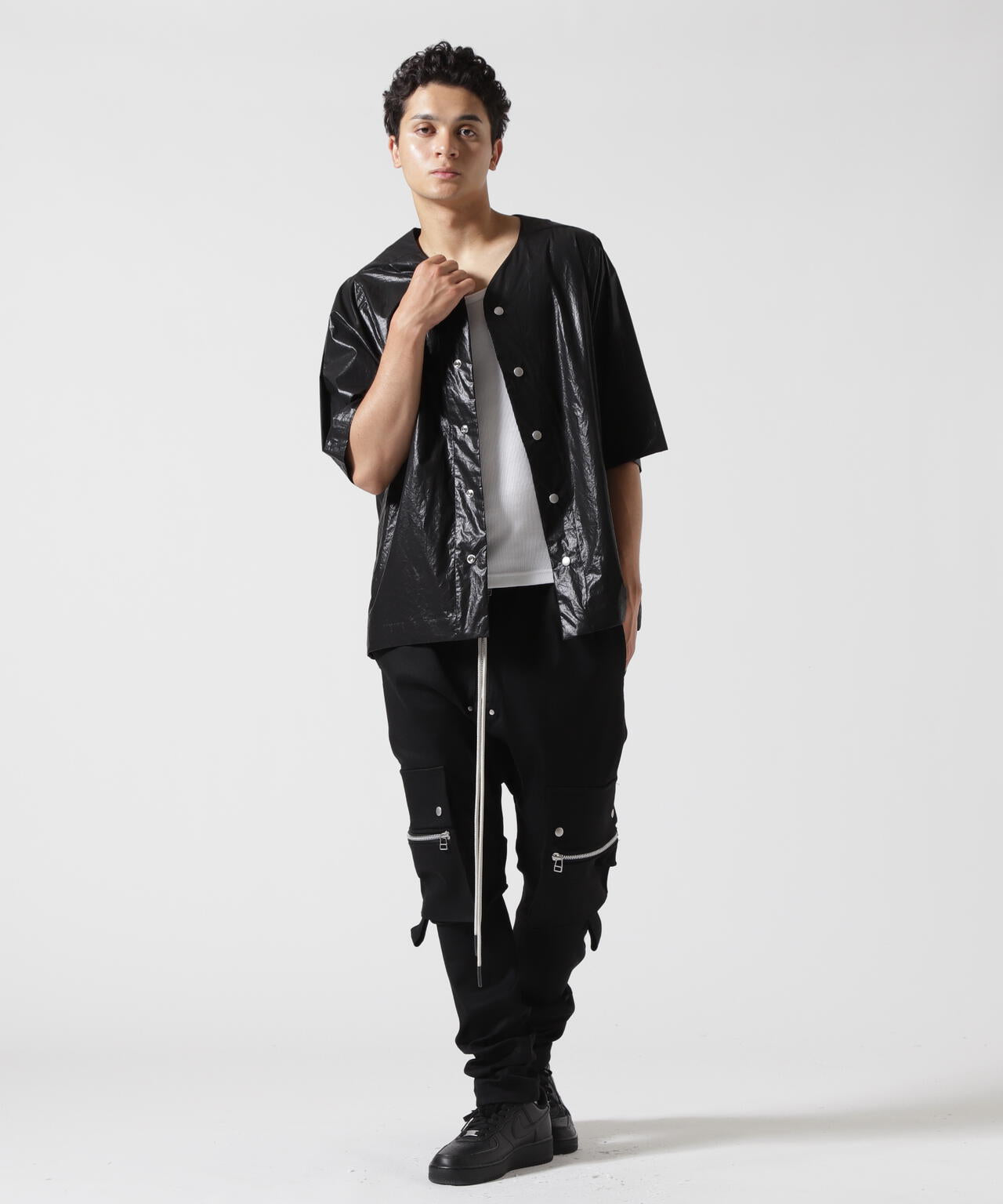 A.F ARTEFACT/エーエフ・アーティファクト/COATING BASEBALL SHIRTS