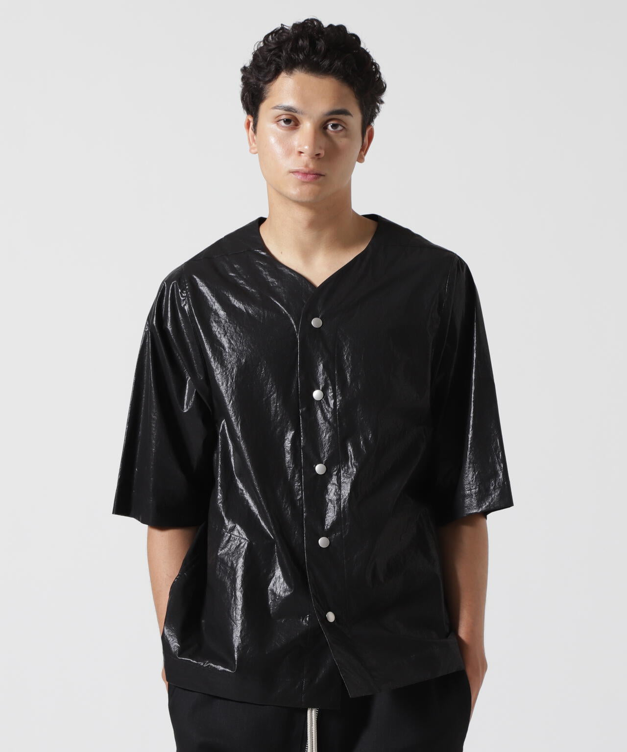 A.F ARTEFACT/エーエフ・アーティファクト/COATING BASEBALL SHIRTS