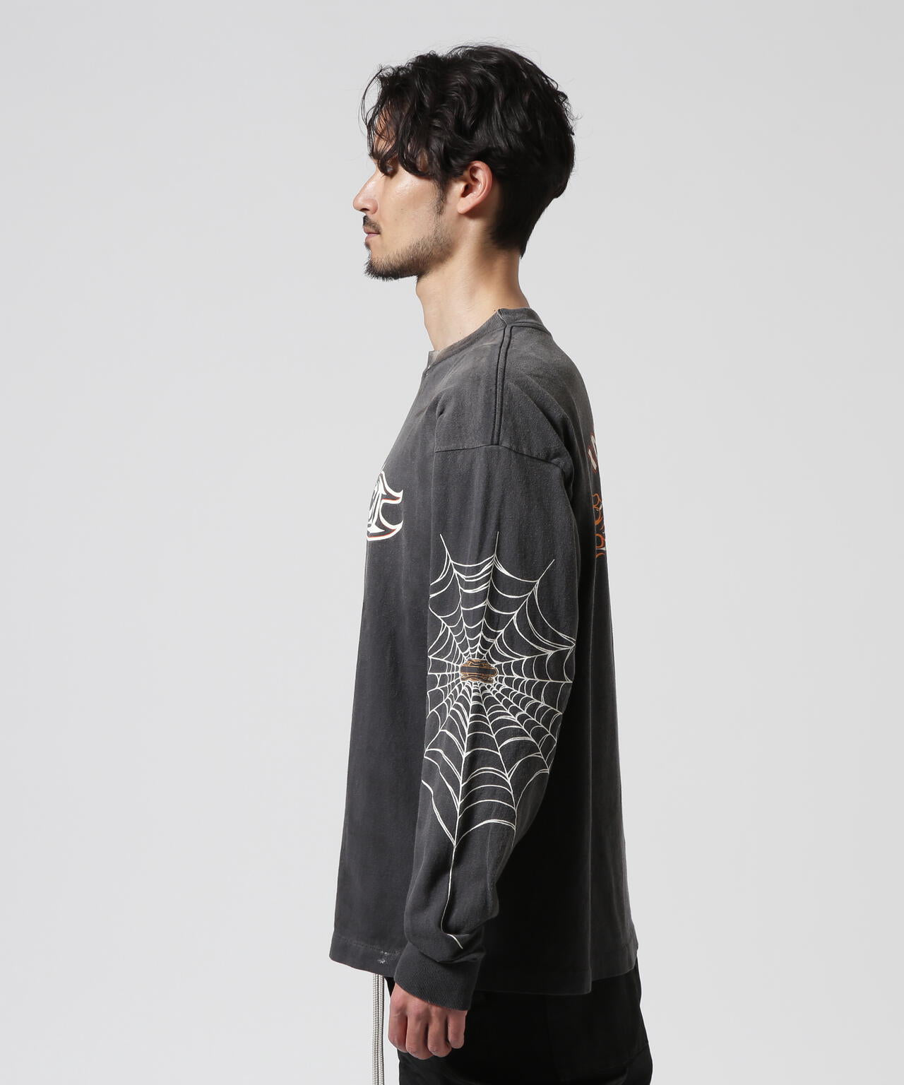 SAINT MICHAEL/セントマイケル/ML_LS TEE INSANITY BLACK