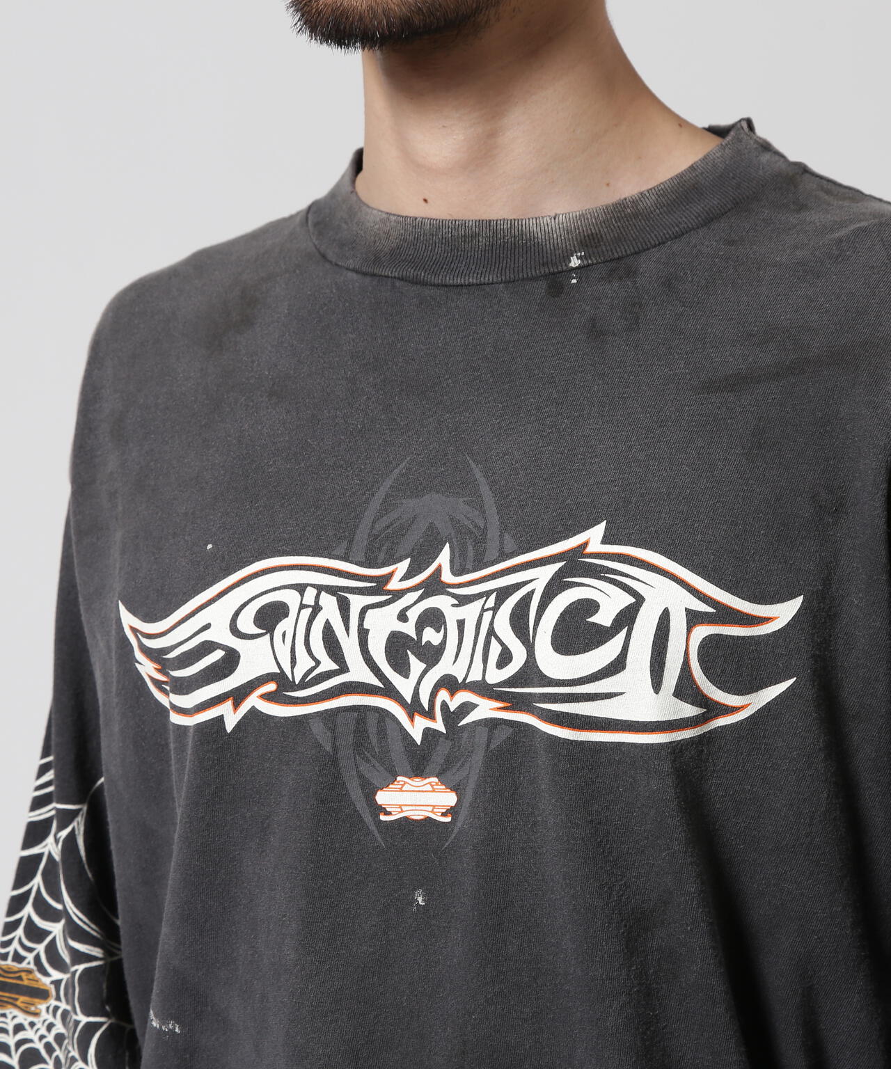 SAINT MICHAEL/セントマイケル/ML_LS TEE INSANITY BLACK