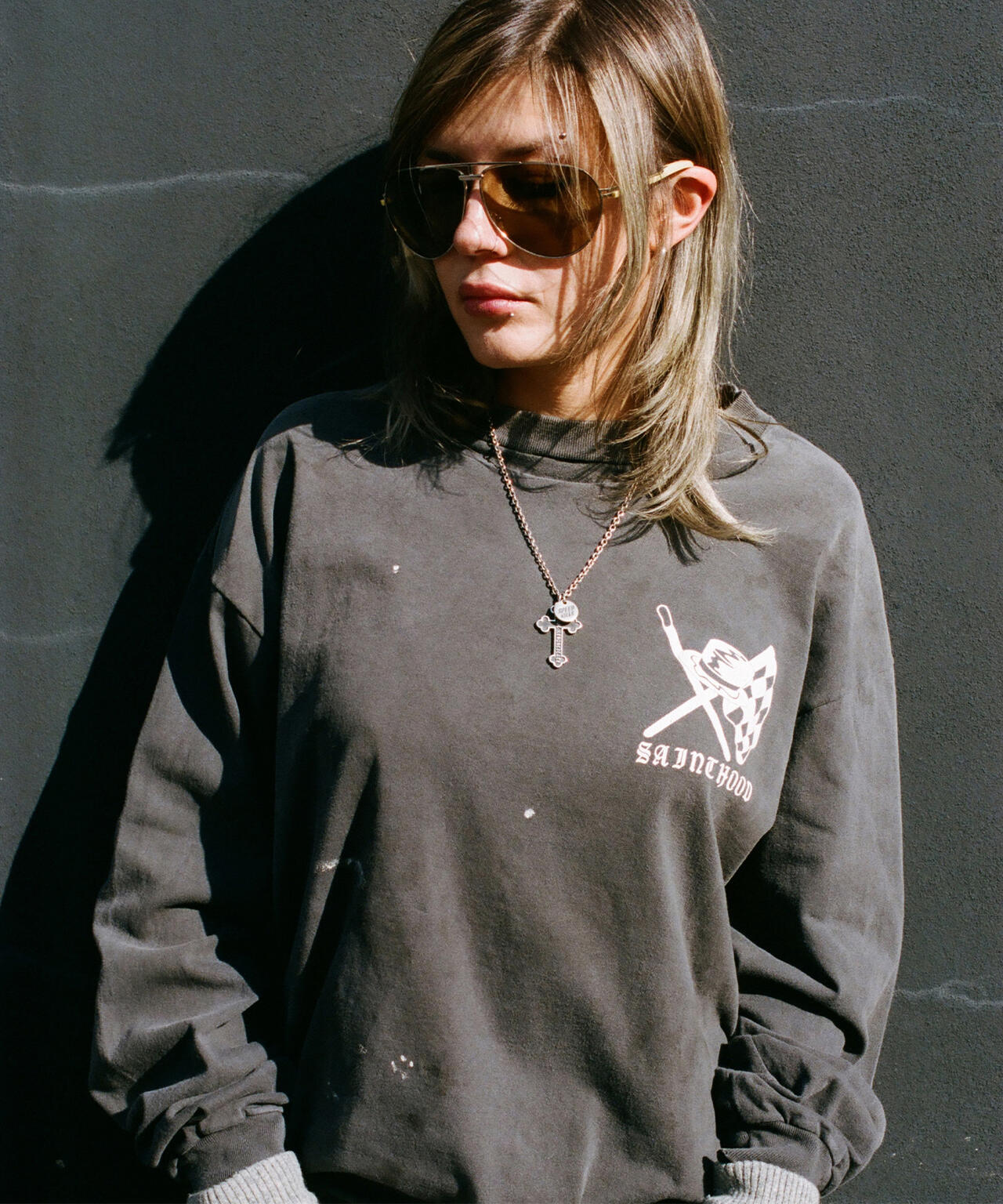 SAINT MICHAEL×NEIGHBORHOOD/セントマイケル×ネイバーフッド/STHD . LS TEE SPEED KILLS