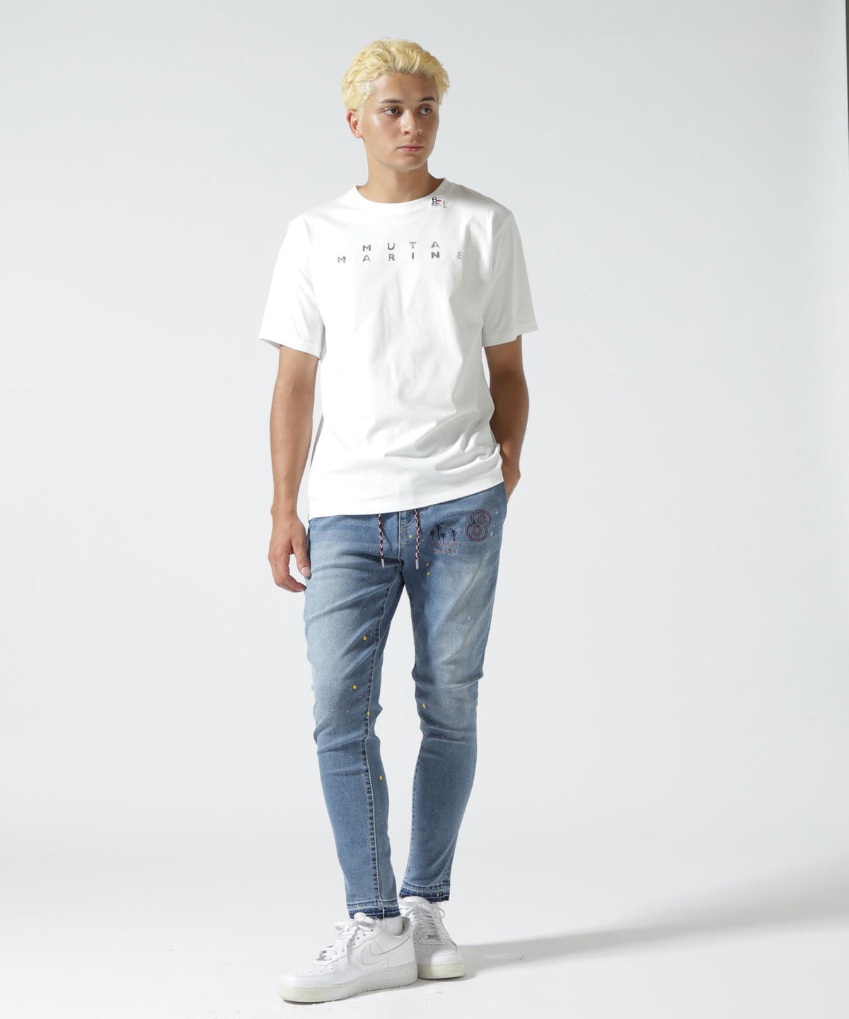muta MARINE/ムータ マリン/別注METAL LOGO SS TEE