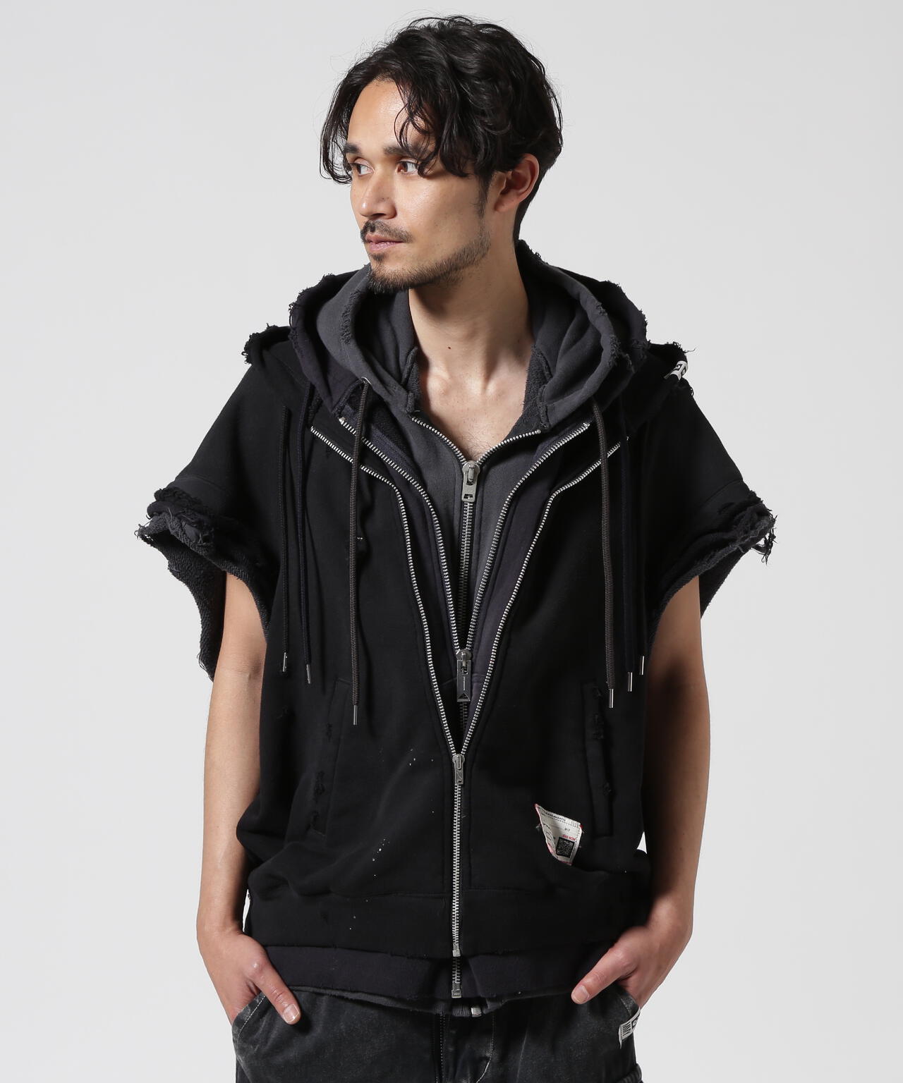 Maison MIHARAYASUHIRO/メゾン ミハラヤスヒロ/TRIPLE LAYERED NO SLEEVE PARKA
