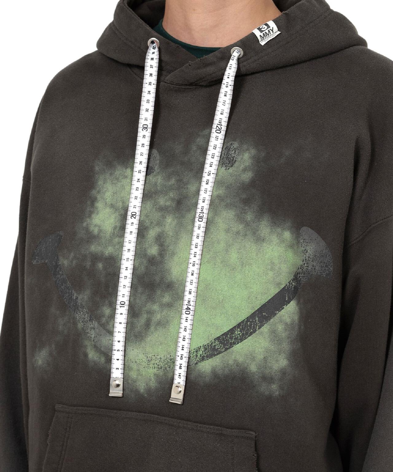 Maison MIHARAYASUHIRO/メゾン ミハラヤスヒロ/Smily Face Print Distressed Hoodie