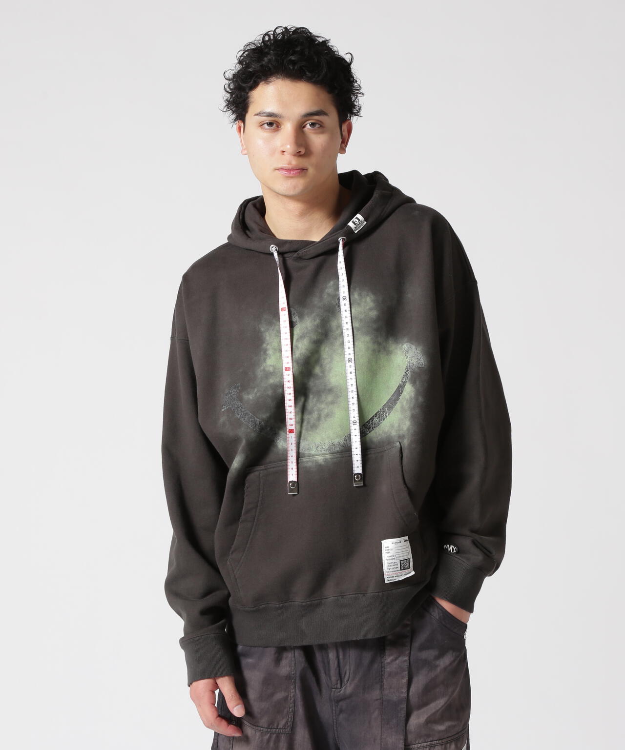 Maison MIHARAYASUHIRO/メゾン ミハラヤスヒロ/Smily Face Print Distressed Hoodie