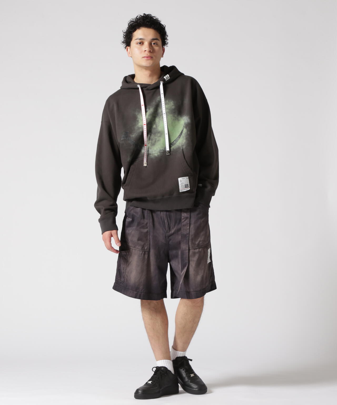 Maison MIHARAYASUHIRO/メゾン ミハラヤスヒロ/Smily Face Print Distressed Hoodie