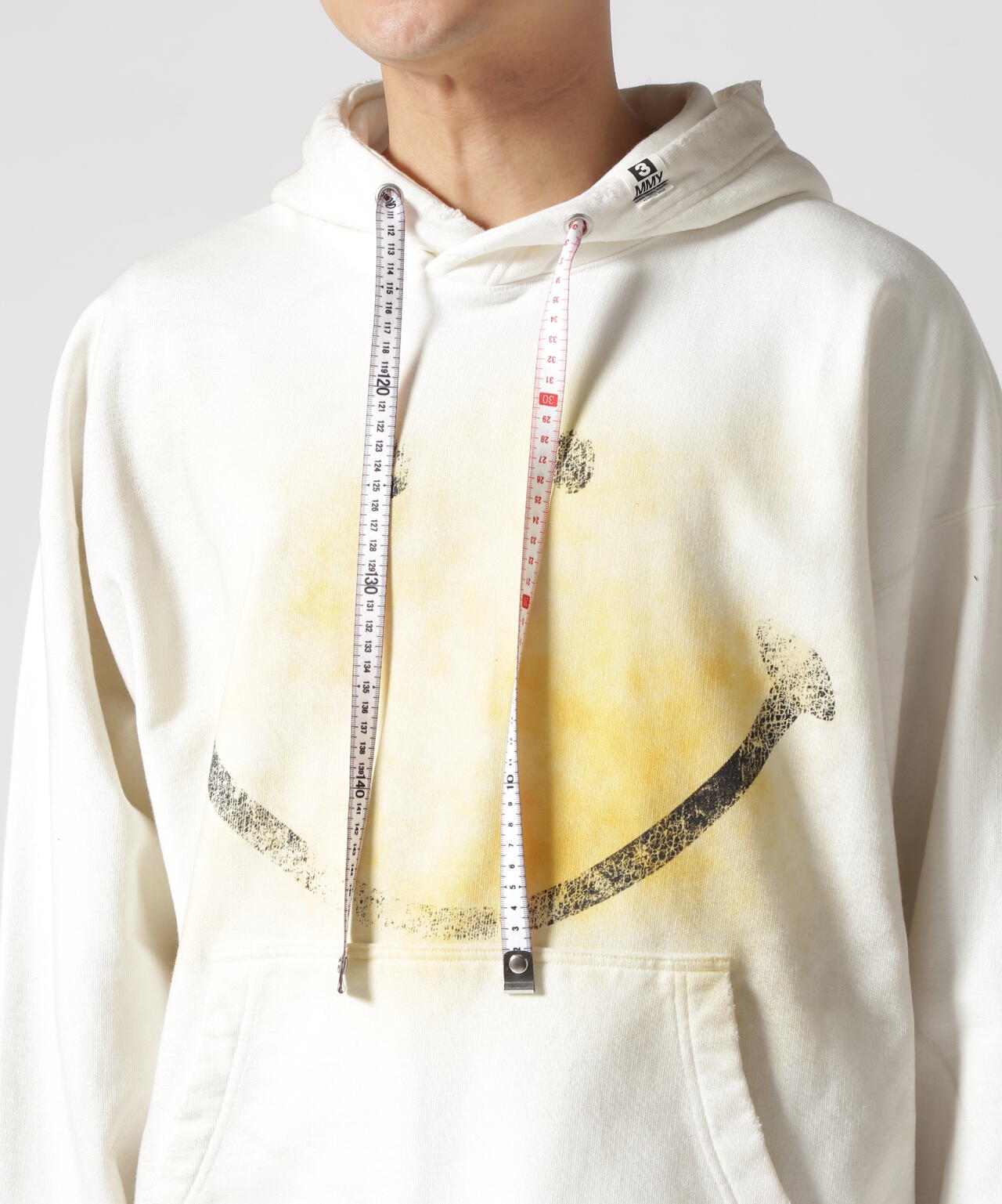 Maison MIHARAYASUHIRO/メゾン ミハラヤスヒロ/Smily Face Print Distressed Hoodie