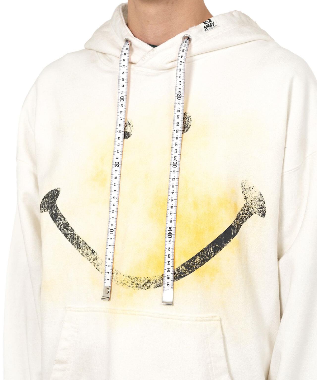 Maison MIHARAYASUHIRO/メゾン ミハラヤスヒロ/Smily Face Print Distressed Hoodie