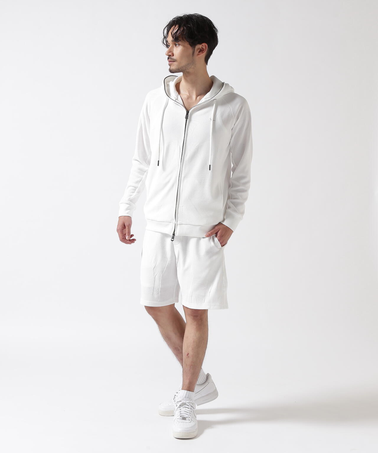1PIU1UGUALE3 RELAX/ウノピゥウノウグァーレトレ リラックス/BIG CAMO JACQUARD HOODIE