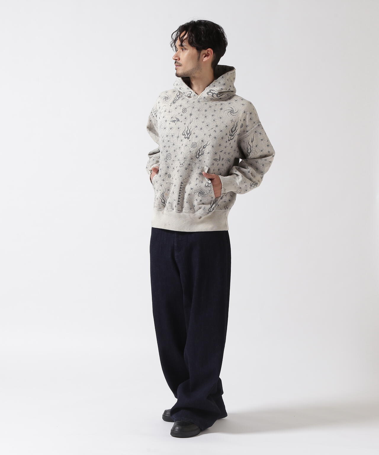SAINT MICHAEL/セントマイケル/DW_HOODIE/DR.WOO/GRY