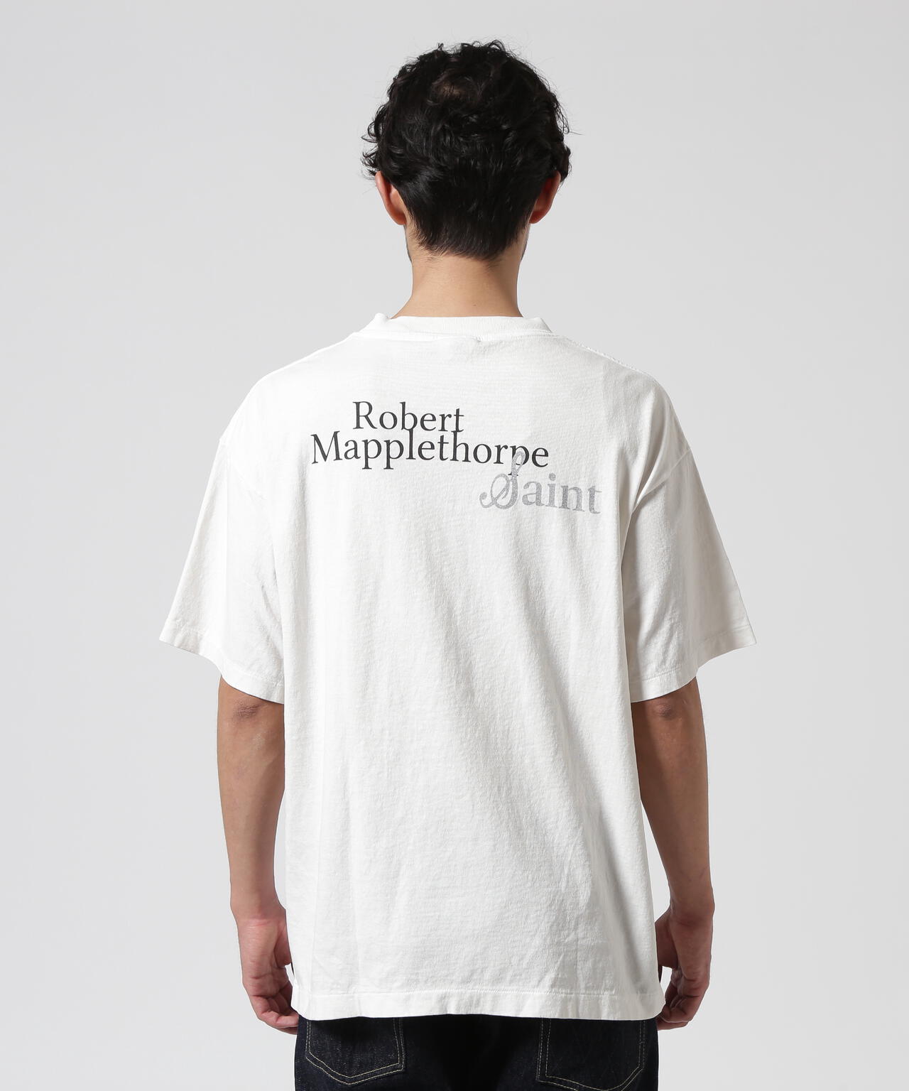 SAINT MICHAEL/セントマイケル/MT_SS TEE / EMBRACE WHITE