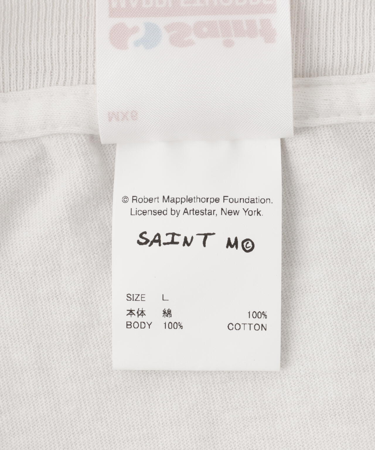 SAINT MICHAEL/セントマイケル/MT_SS TEE / EMBRACE WHITE