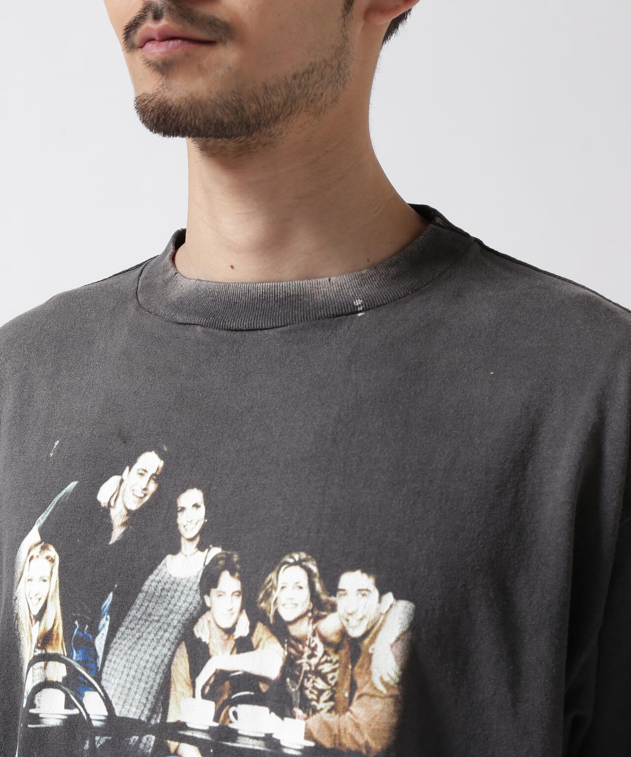 SAINT MICHAEL/セントマイケル/FRIENDSコラボ FRD_SS TEE/BLACK