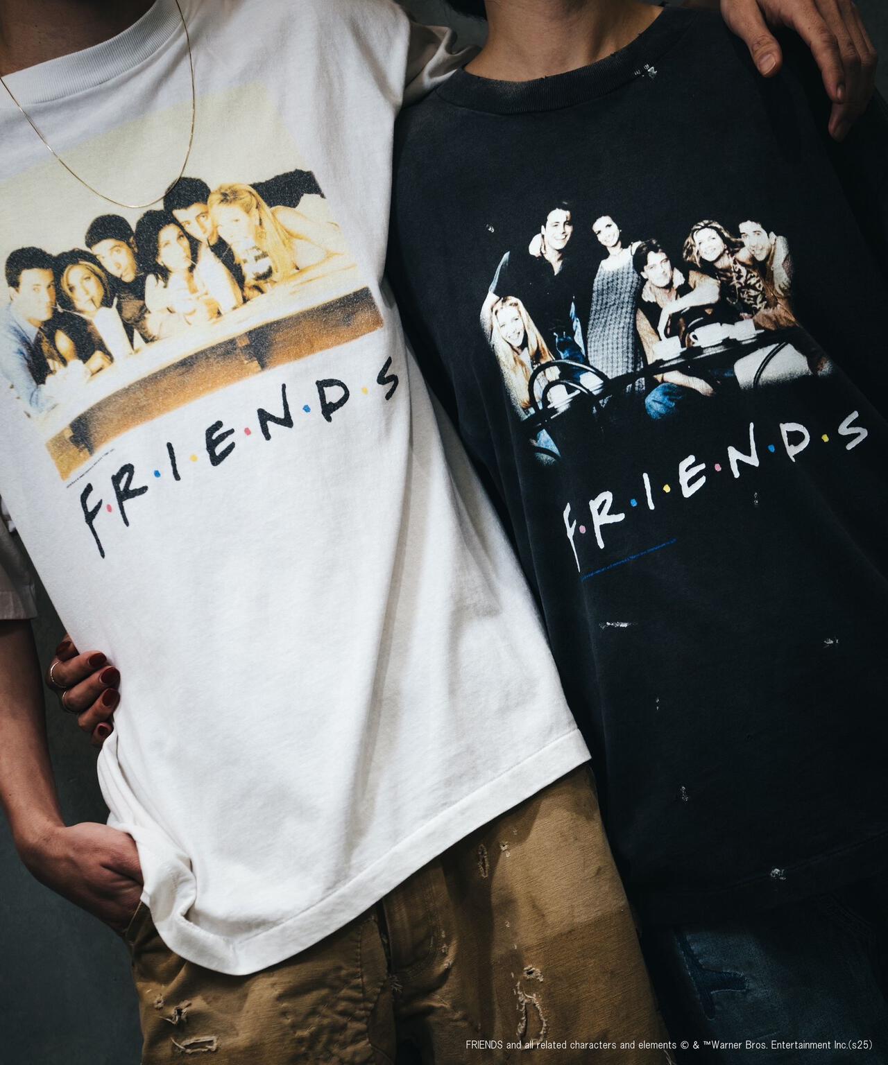 SAINT MICHAEL/セントマイケル/FRIENDSコラボ FRD_SS TEE/BLACK