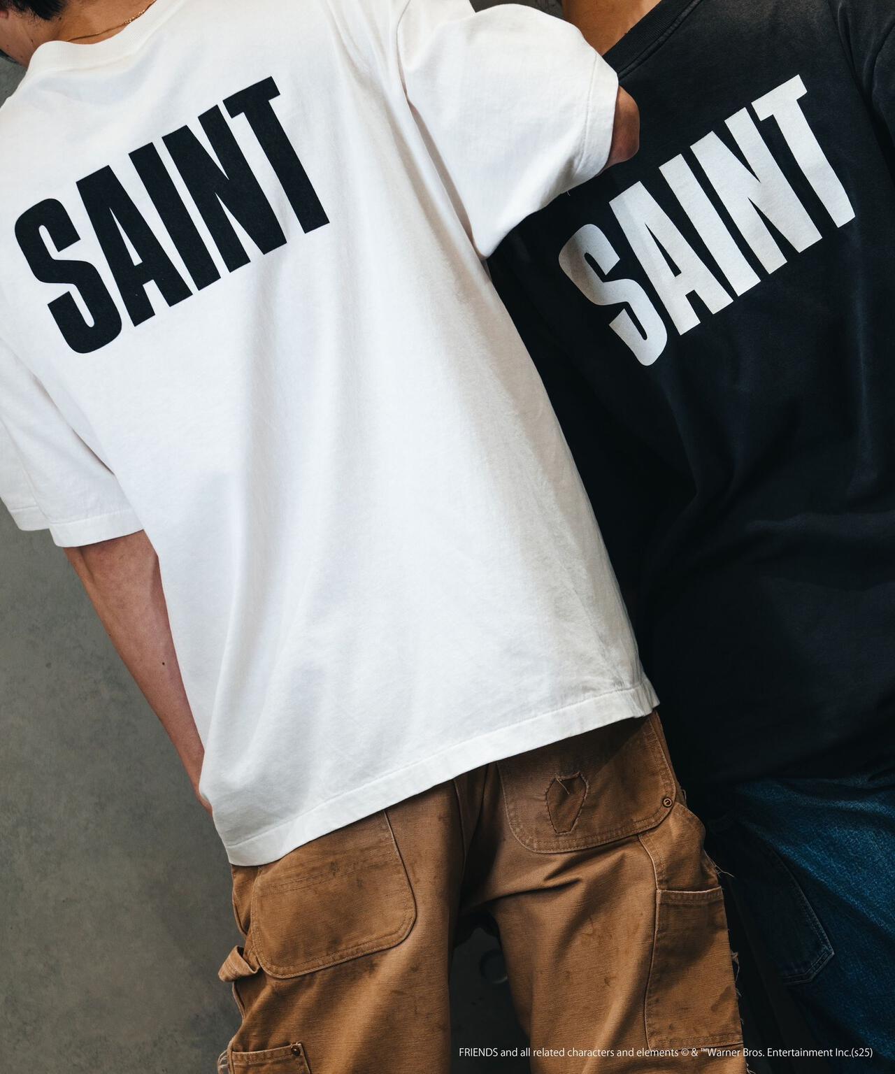 SAINT MICHAEL/セントマイケル/FRIENDSコラボ FRD_SS TEE/BLACK