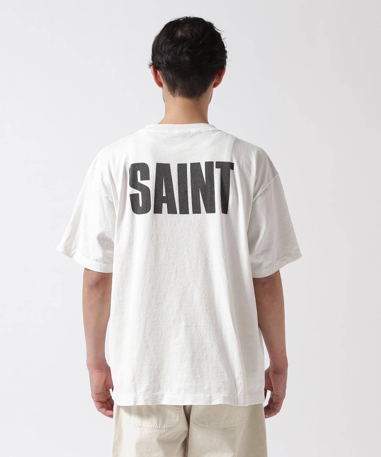 SAINT MICHAEL/セントマイケル/FRIENDSコラボ FRD_SS TEE/WHITE