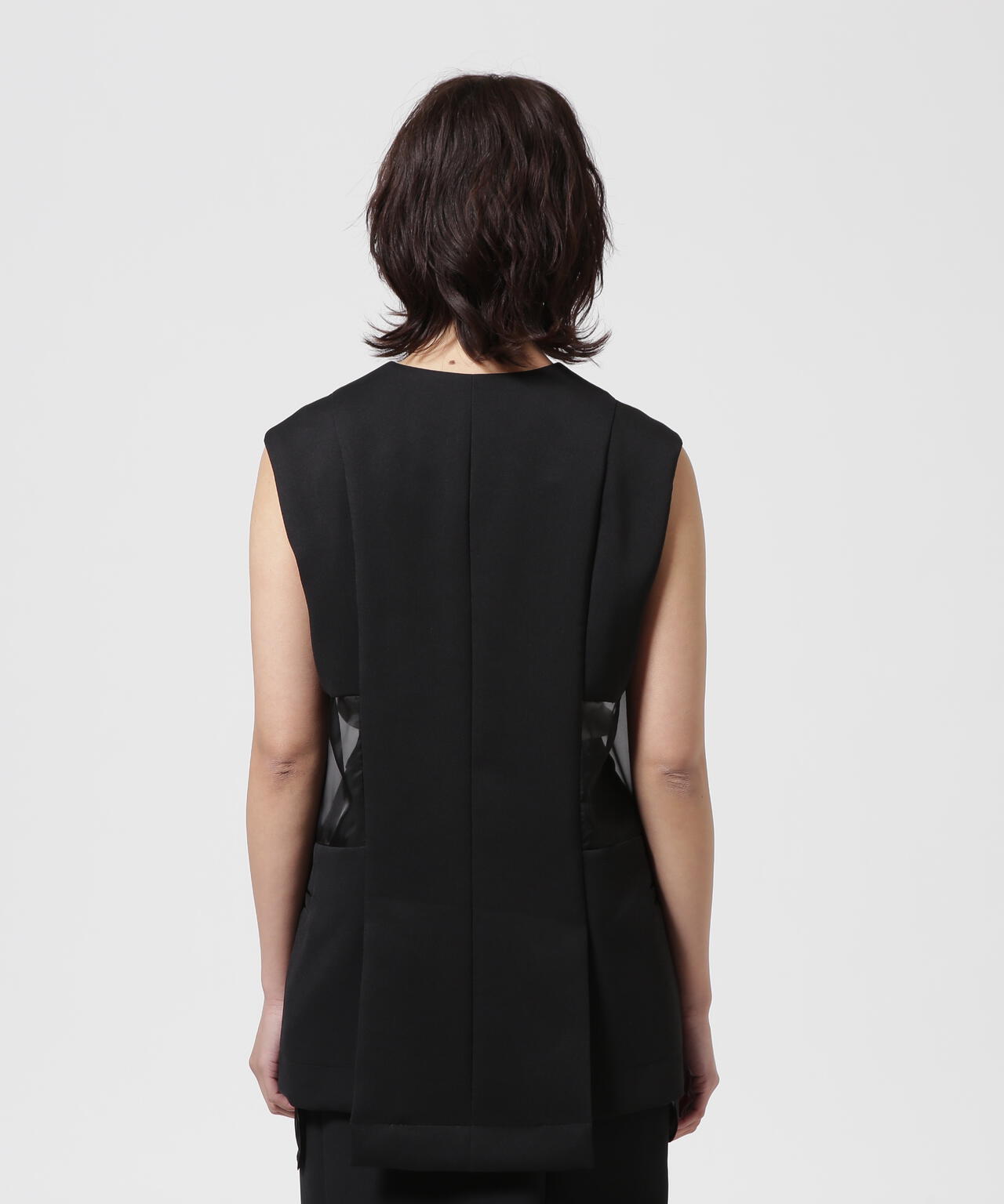 UN3D./アンスリード/SHEER LAYERED VEST/シアーレイヤードベスト