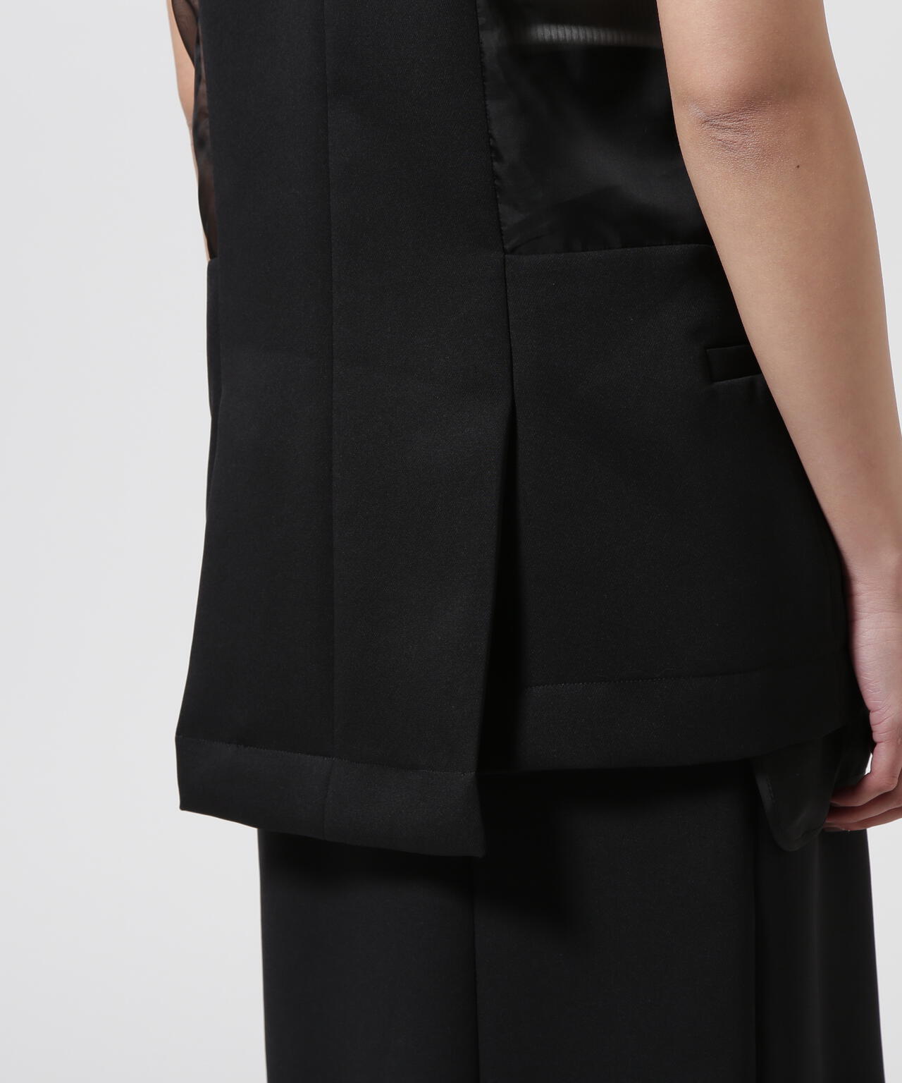 UN3D./アンスリード/SHEER LAYERED VEST/シアーレイヤードベスト