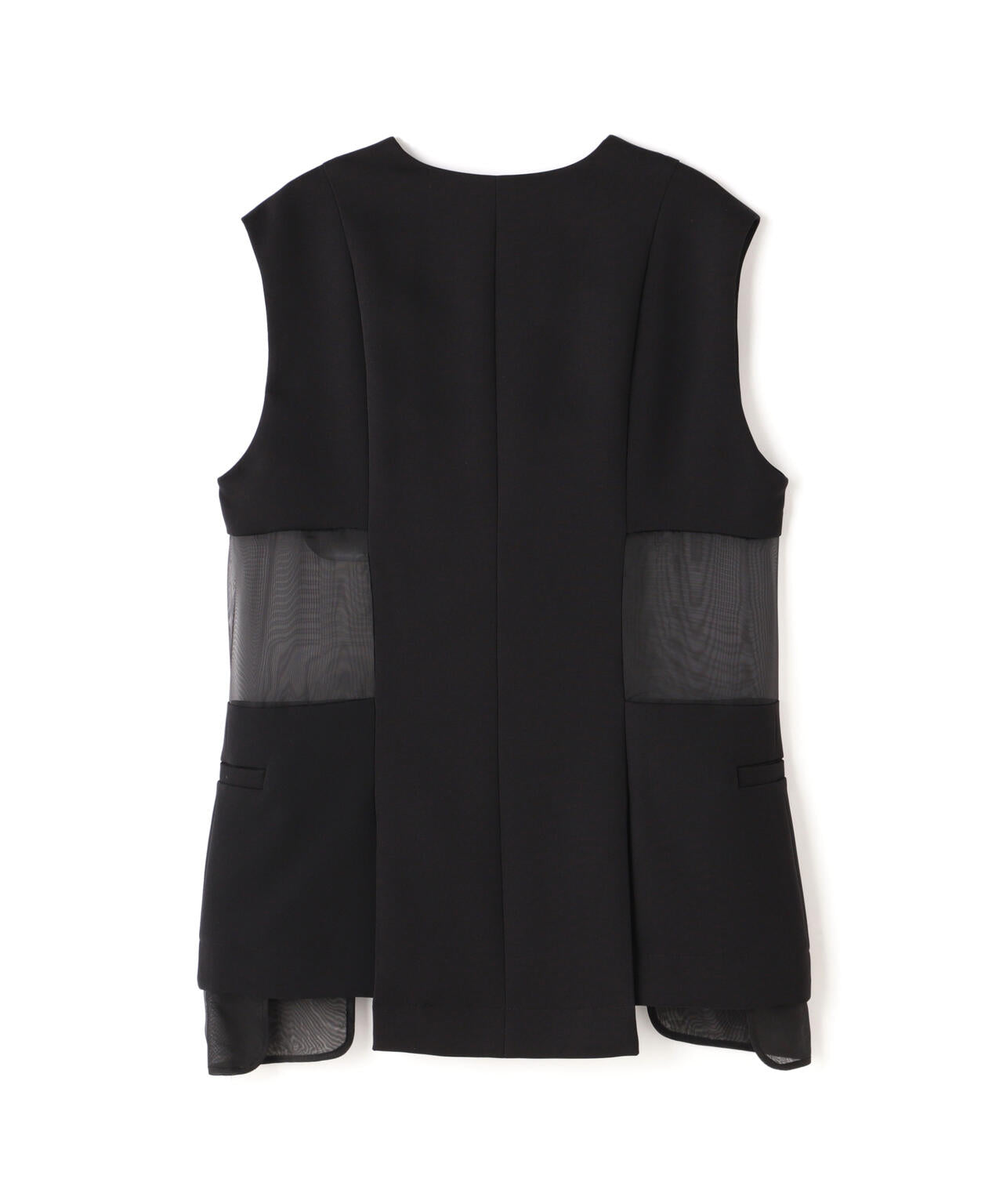 UN3D./アンスリード/SHEER LAYERED VEST/シアーレイヤードベスト