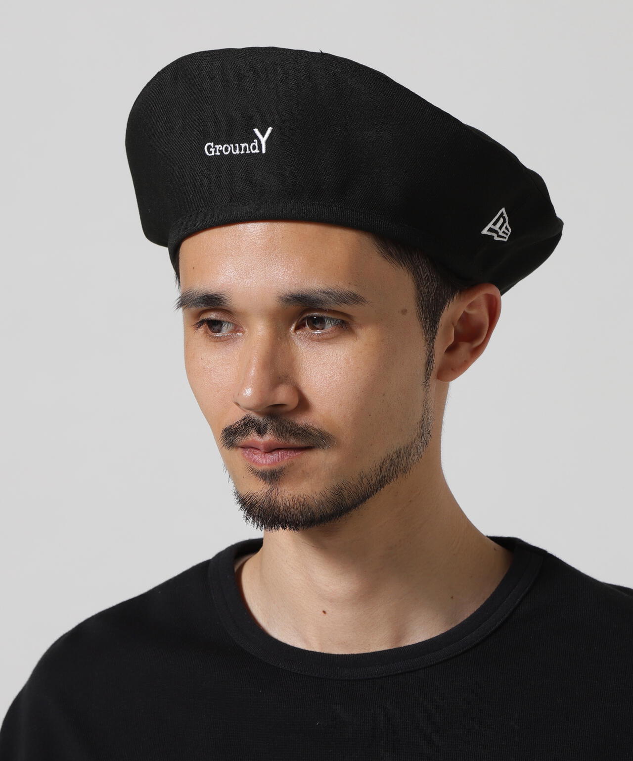 Ground Y×New Era/グランドワイ×ニューエラ/BERET GY LOG BLK