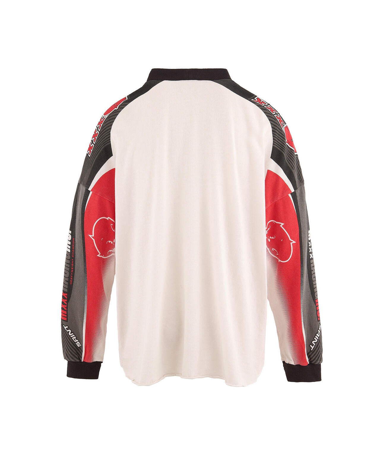 SAINT MICHAEL/セントマイケル/LS/TEE MORTOR CYCLE/WHITE