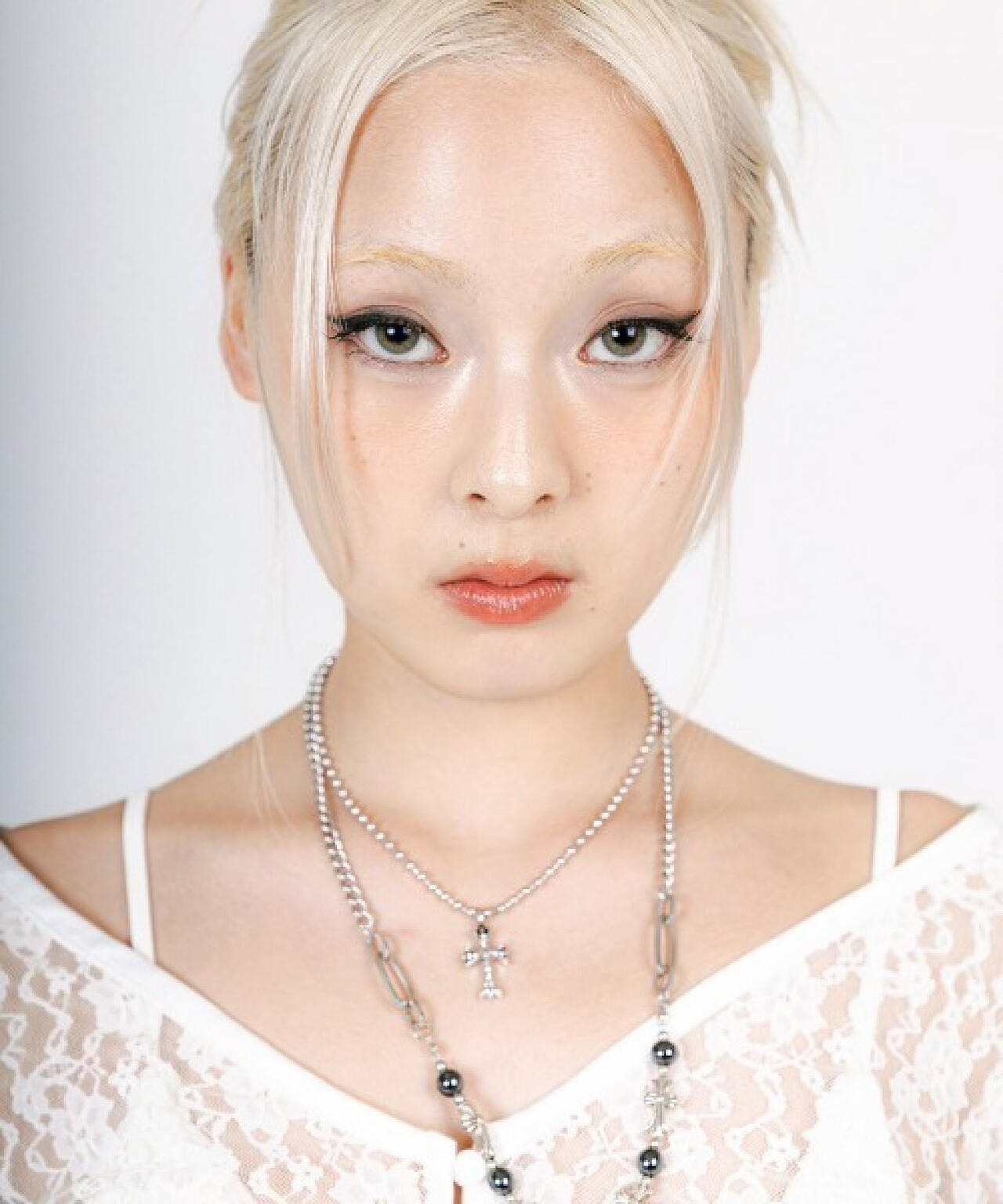MITSUKI/ミツキ/LACE V NECK TOPS