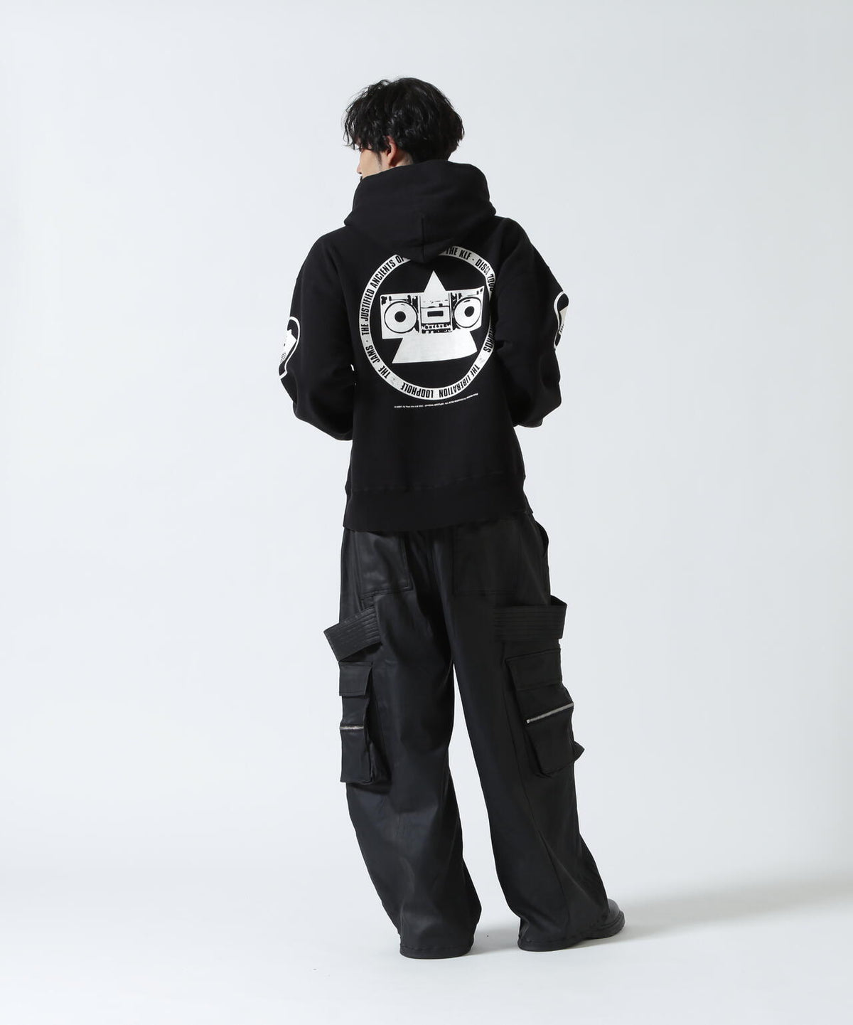 SAINT MICHAEL/セントマイケル/KLF HOODIE/KLF/BLACK
