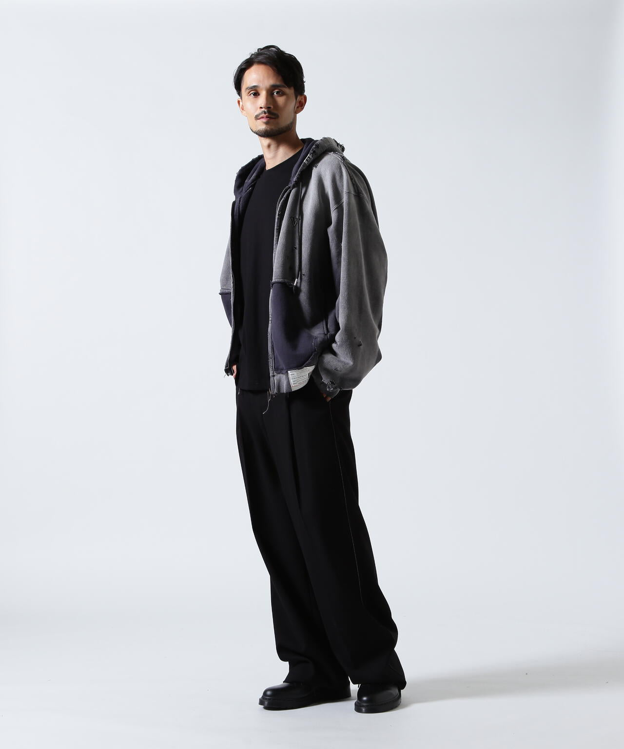 Maison MIHARAYASUHIRO/メゾン ミハラヤスヒロ/Sun Faded Like Zip-up Hoodie