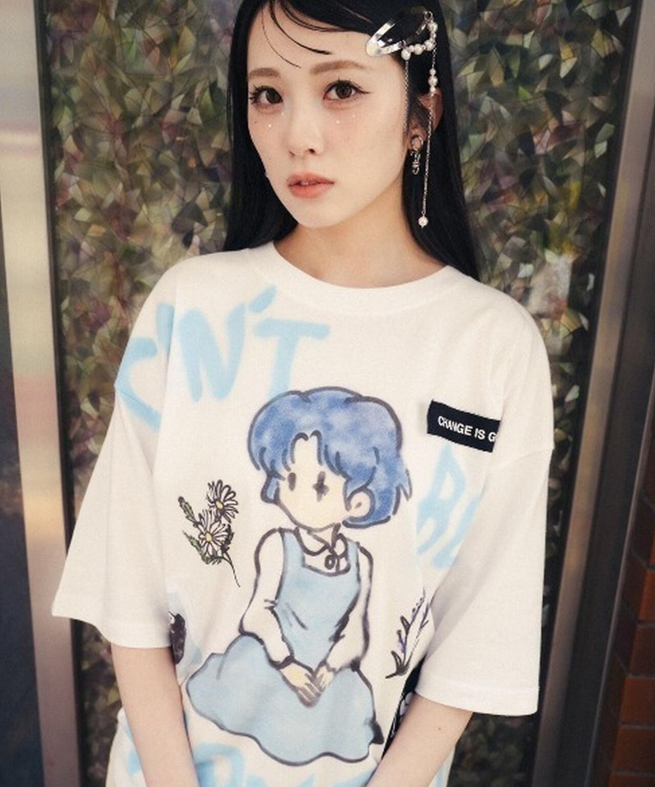 Guernika/ゲルニカ/らんま1/2 Paint T-shirt / 天道あかね