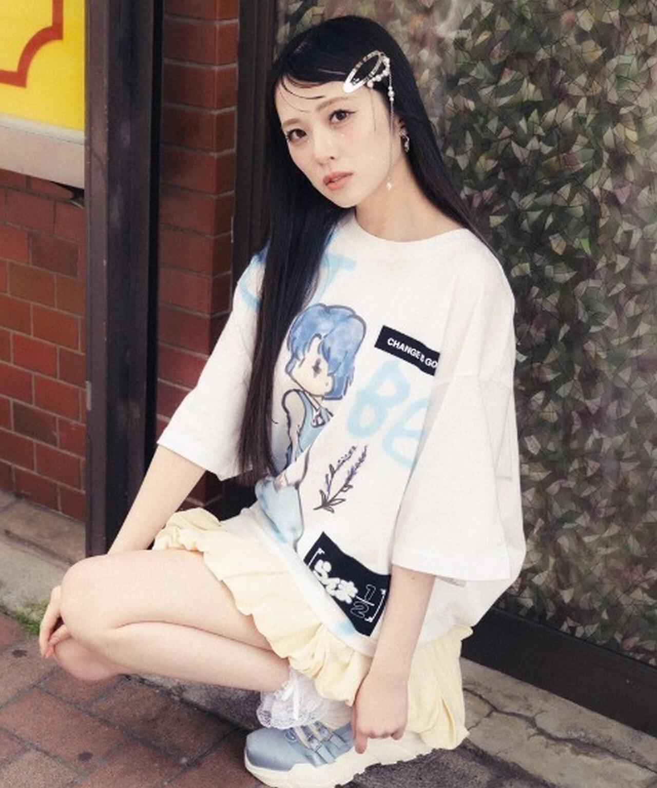 Guernika/ゲルニカ/らんま1/2 Paint T-shirt / 天道あかね