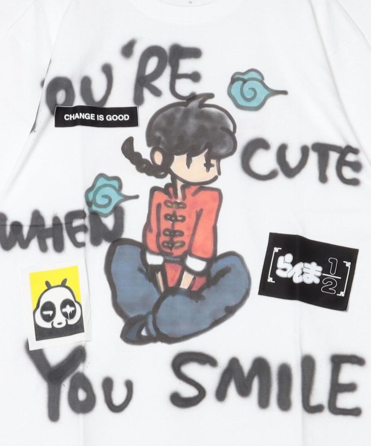 Guernika/ゲルニカ/らんま1/2 Paint T-shirt / 早乙女乱馬