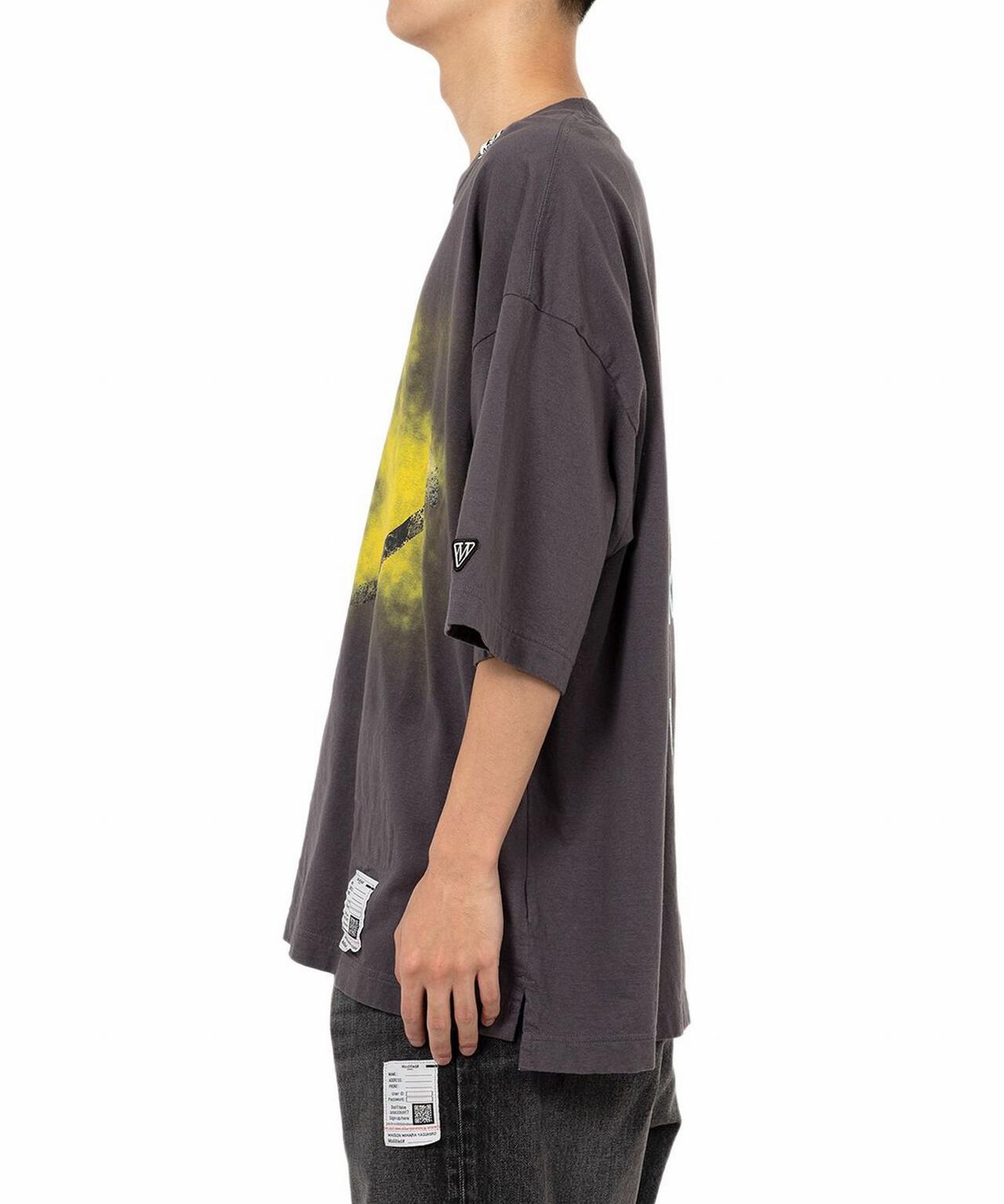 Maison MIHARAYASUHIRO/メゾン ミハラヤスヒロ/Smily Face Printed Ringer T-shirt