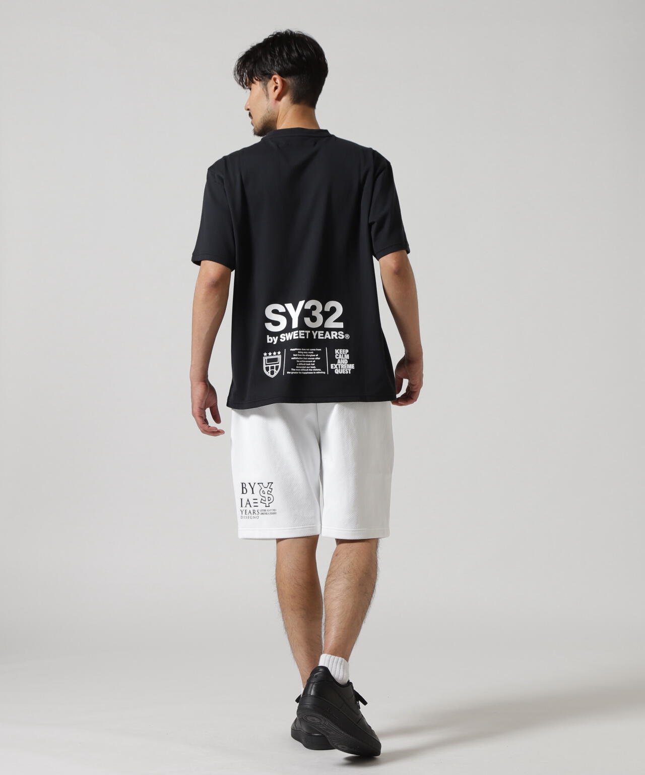 SY32 by SWEET YEARS/エスワイサーティトゥ バイ スィートイヤーズ/MULTI LOGO GRAPHIC TEE