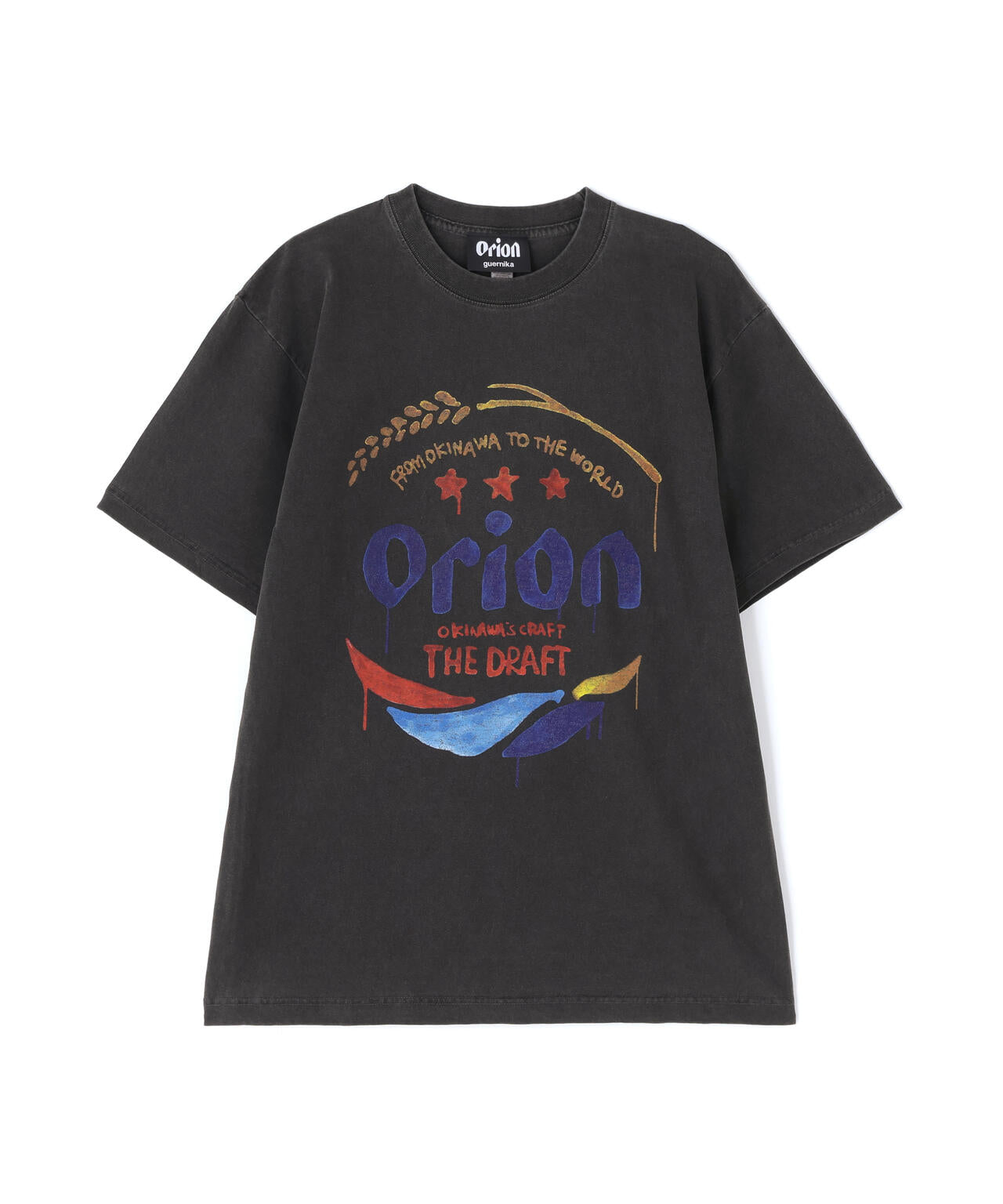 guernika×ORIONBEER/ORION THE DRAFT ART PRINT T-SHIRT (SPECIAL VINTAGE)