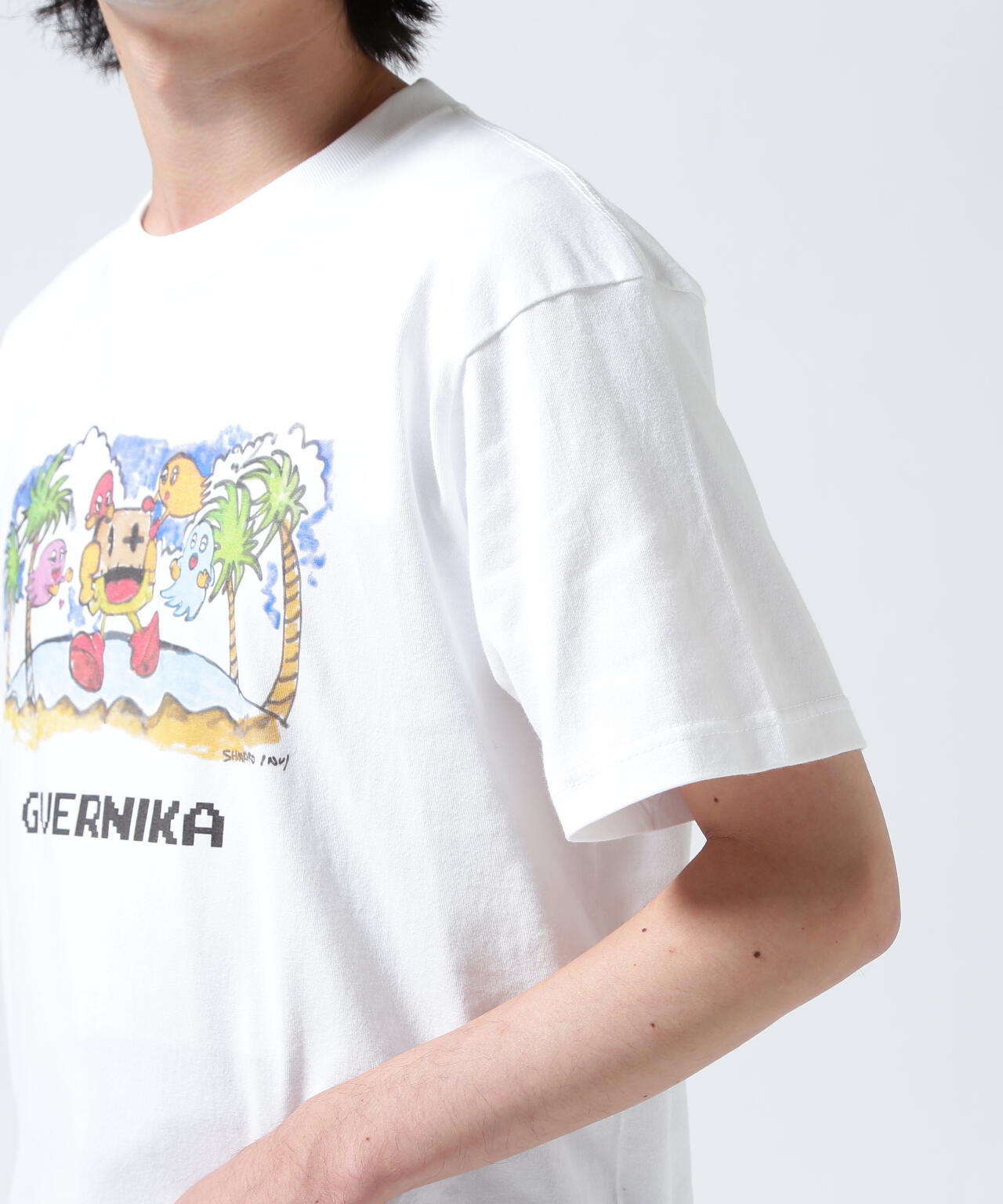 guernika×パックマン/PAC-MAN PRINT T-SHIRT/LIVE-PAINT