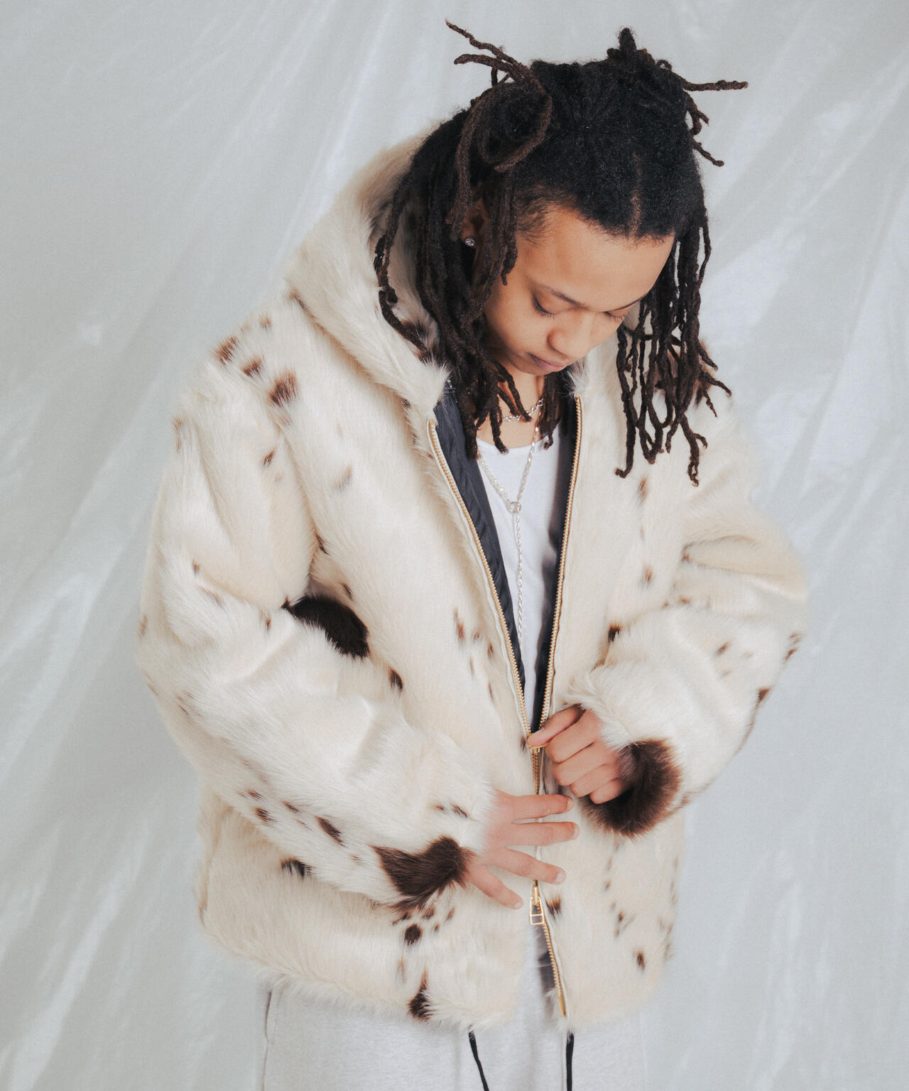 FR(13)NDS/フレンズ/FAKE FUR HOOD BLOUSON